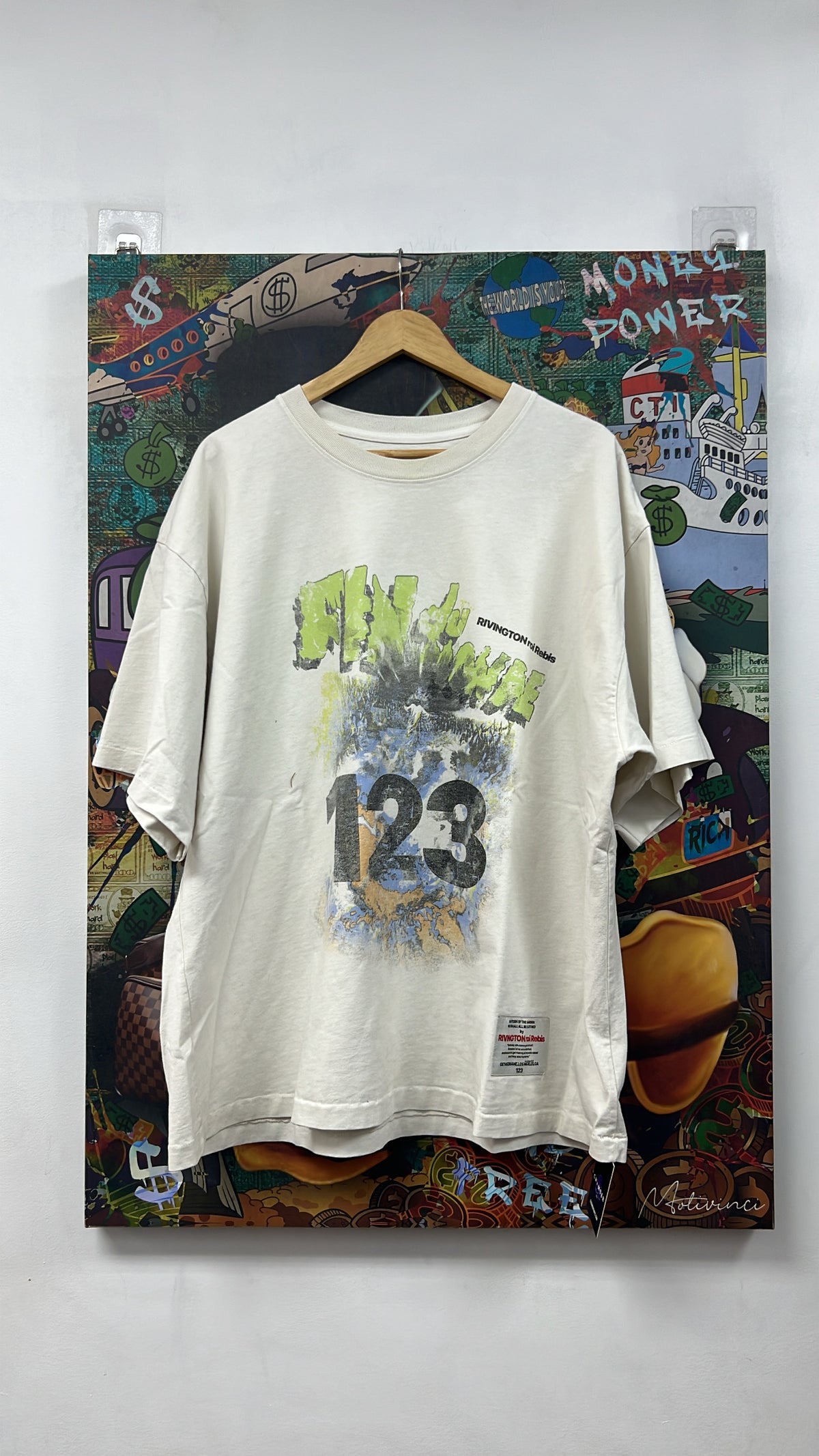 Rivington 123 Cream All Over Tee