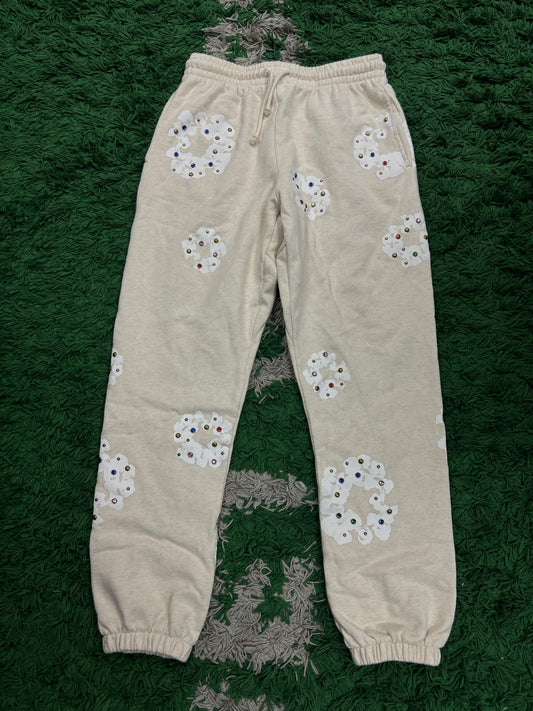Denim Tears Rhinestone Sweats Cream Medium Used