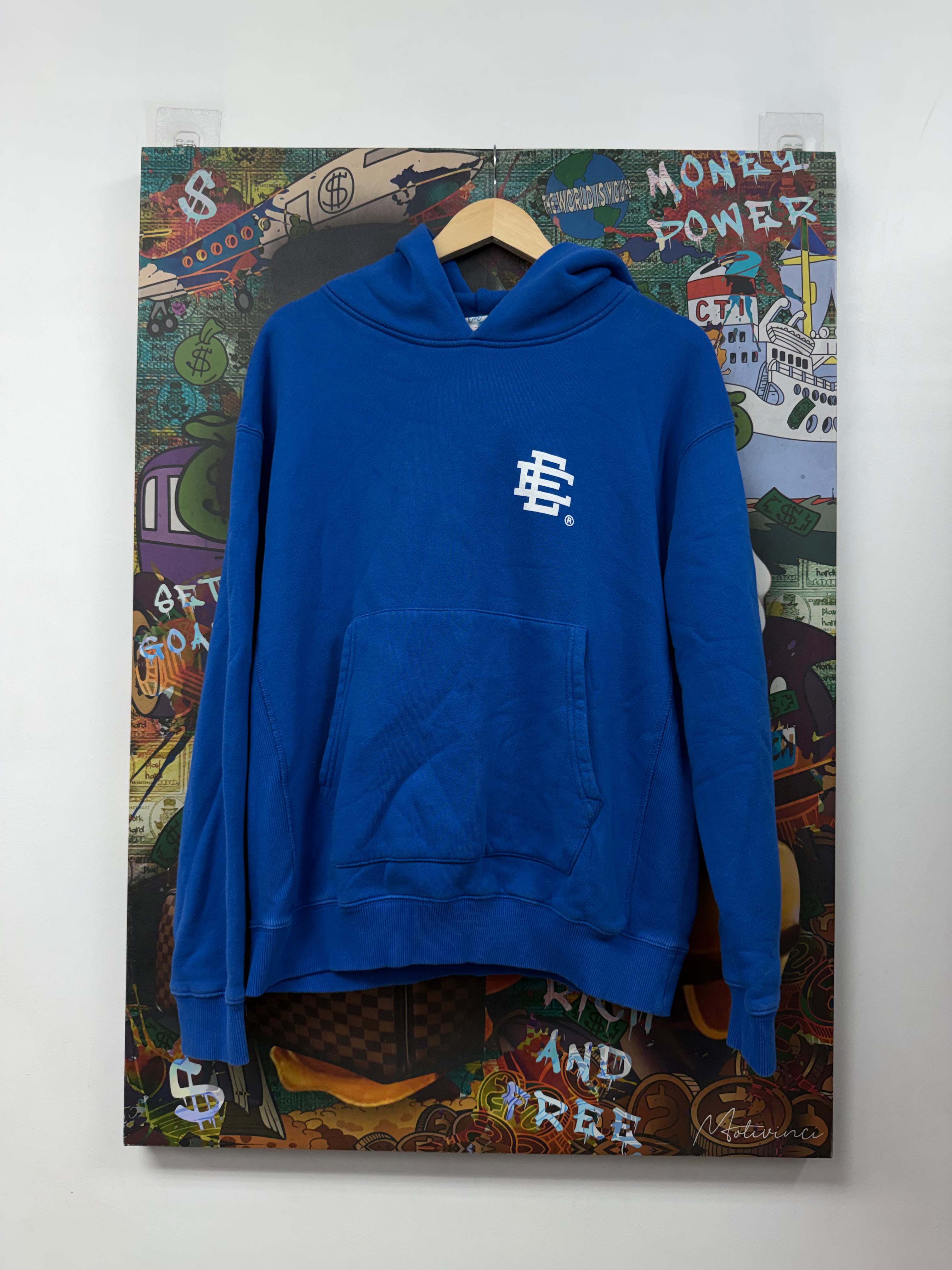 Eric Emanuel Blue White Hoodie
