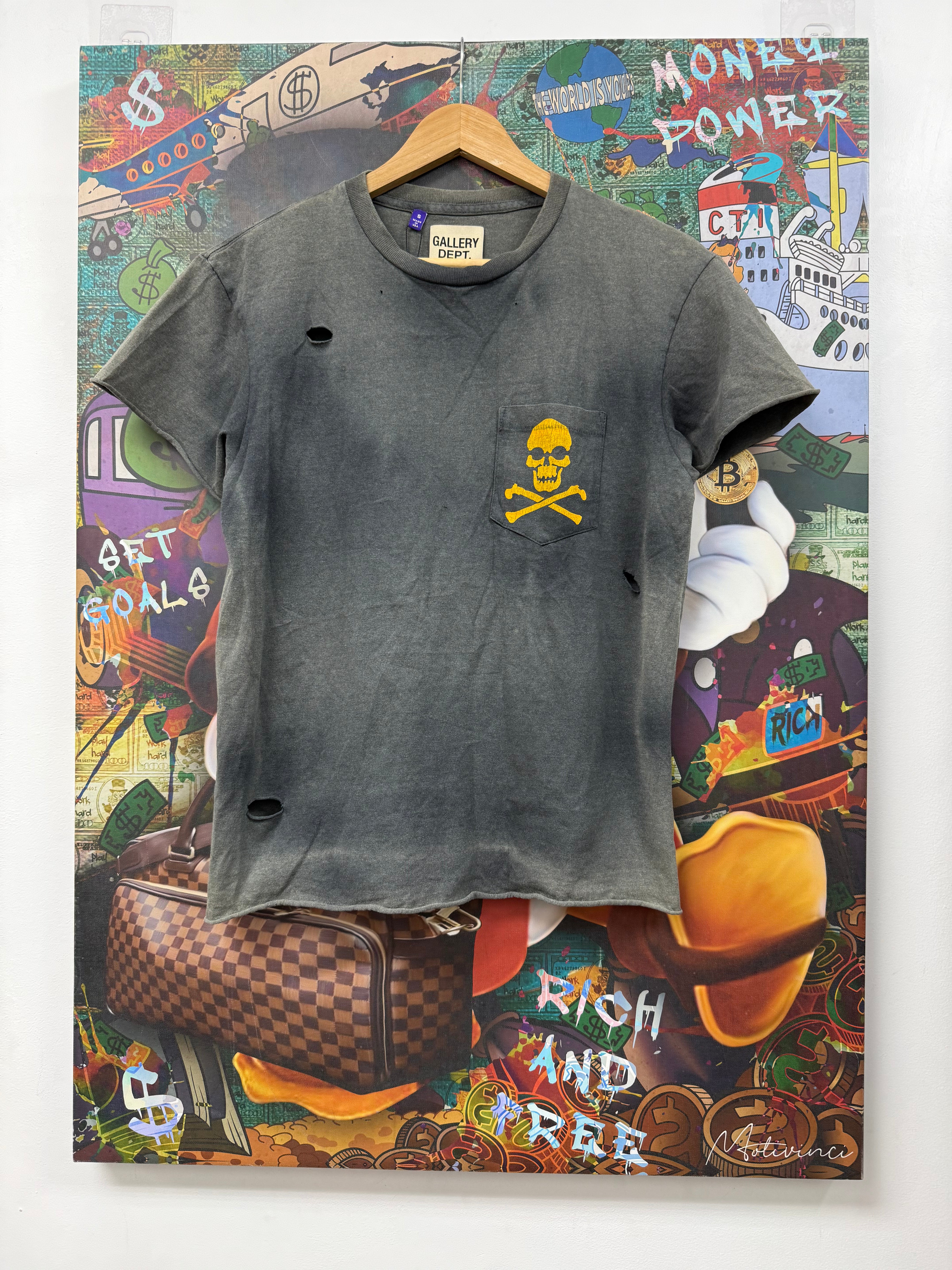 Gallery Dept Sunfaded Skull Tee