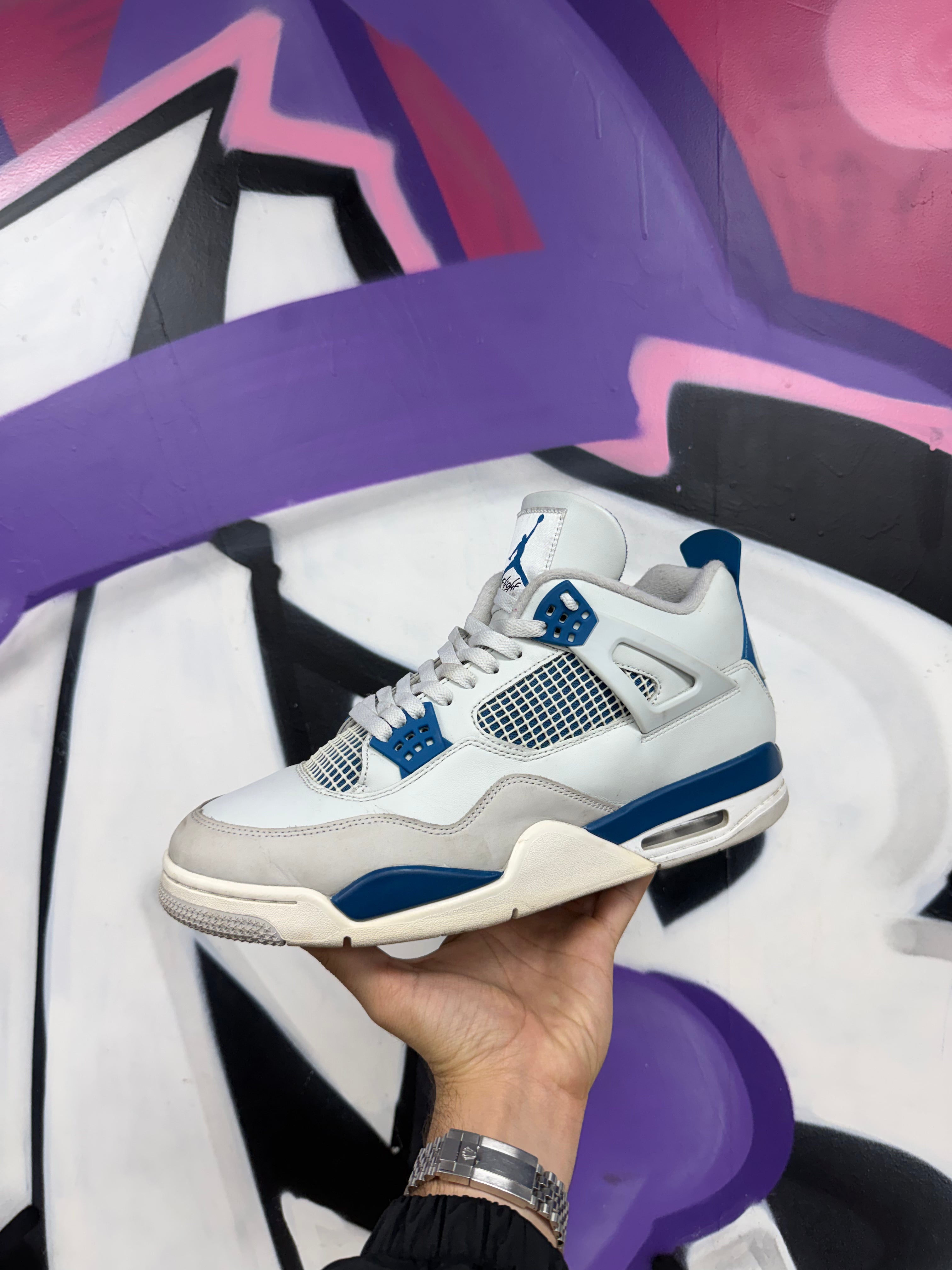 Jordan 4 Military Blue Sneakers