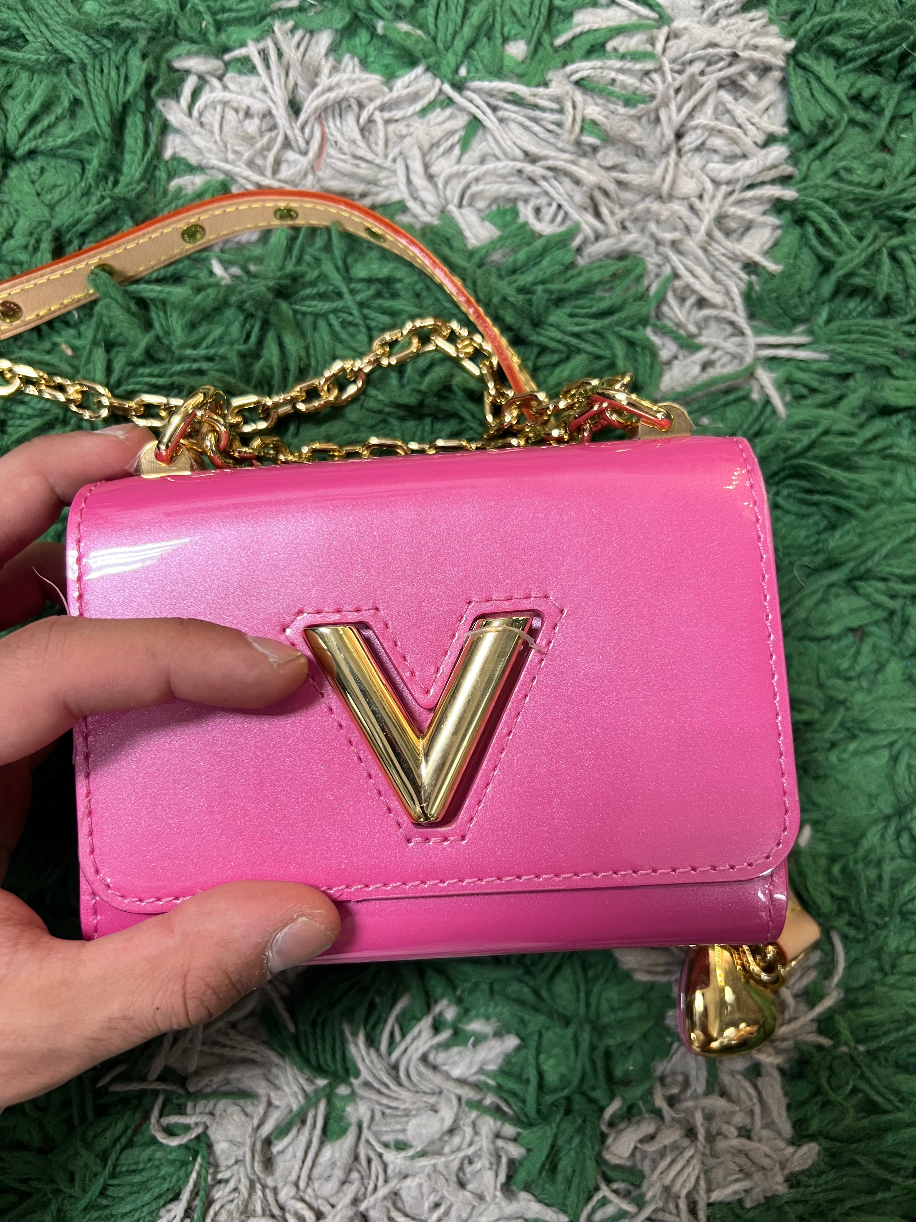 Louis Vuitton Pink Patent Chain Leather Bag Bag