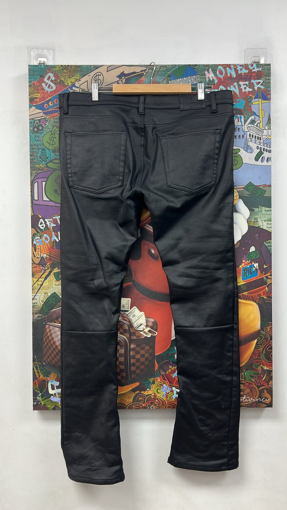 LOST SHDWS Black Wax Jeans