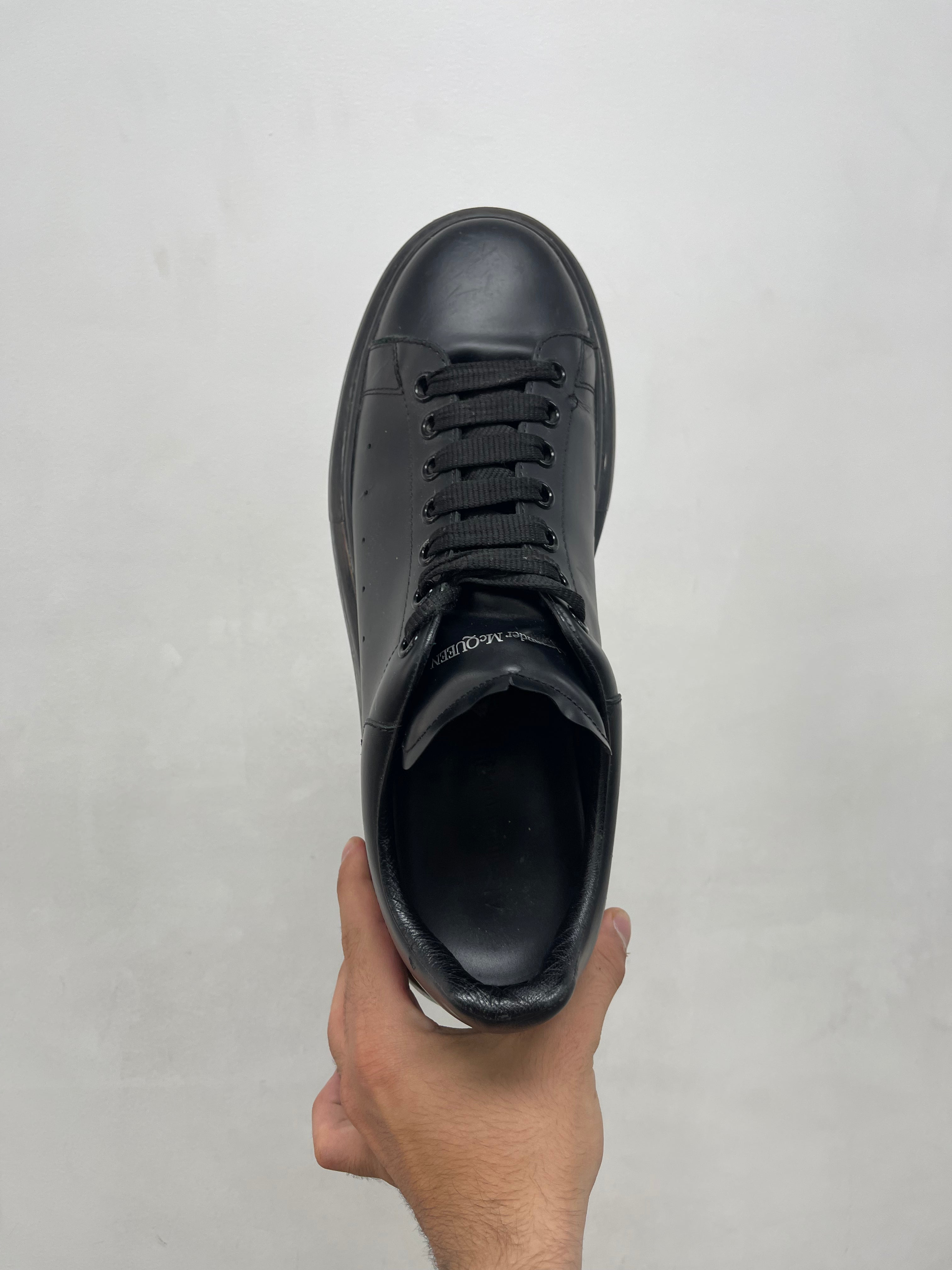 Alexander Mcqueen Black Clear Oversized Sneakers