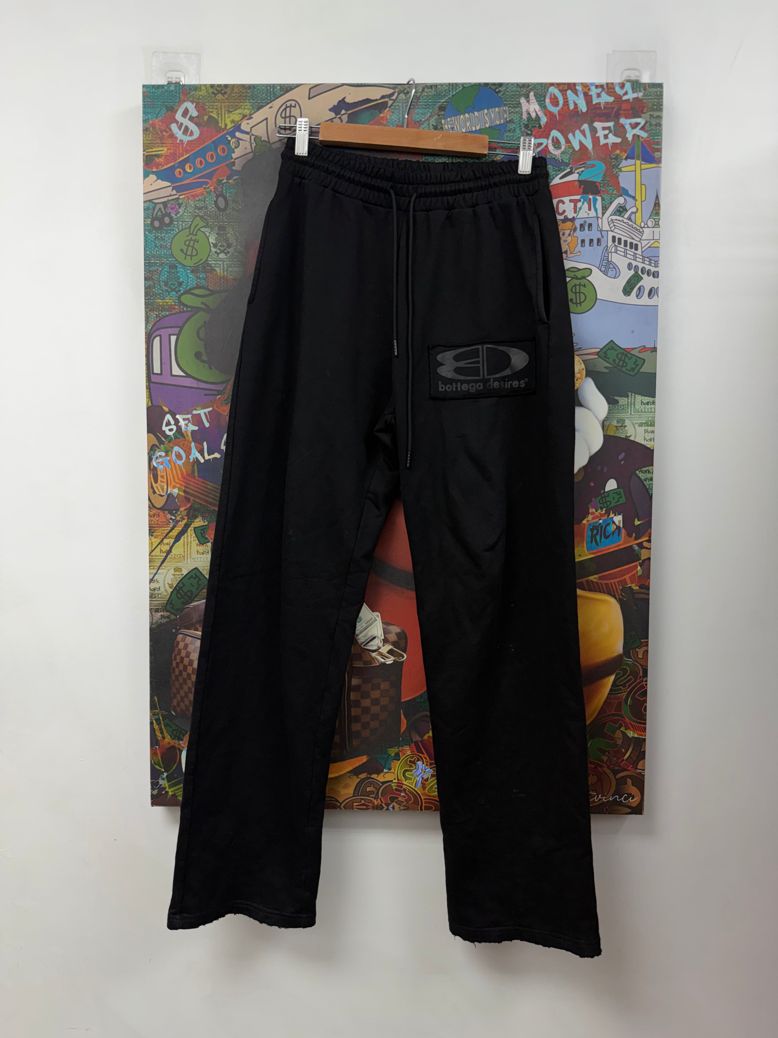 Bottega Desires Black Tech Sweats