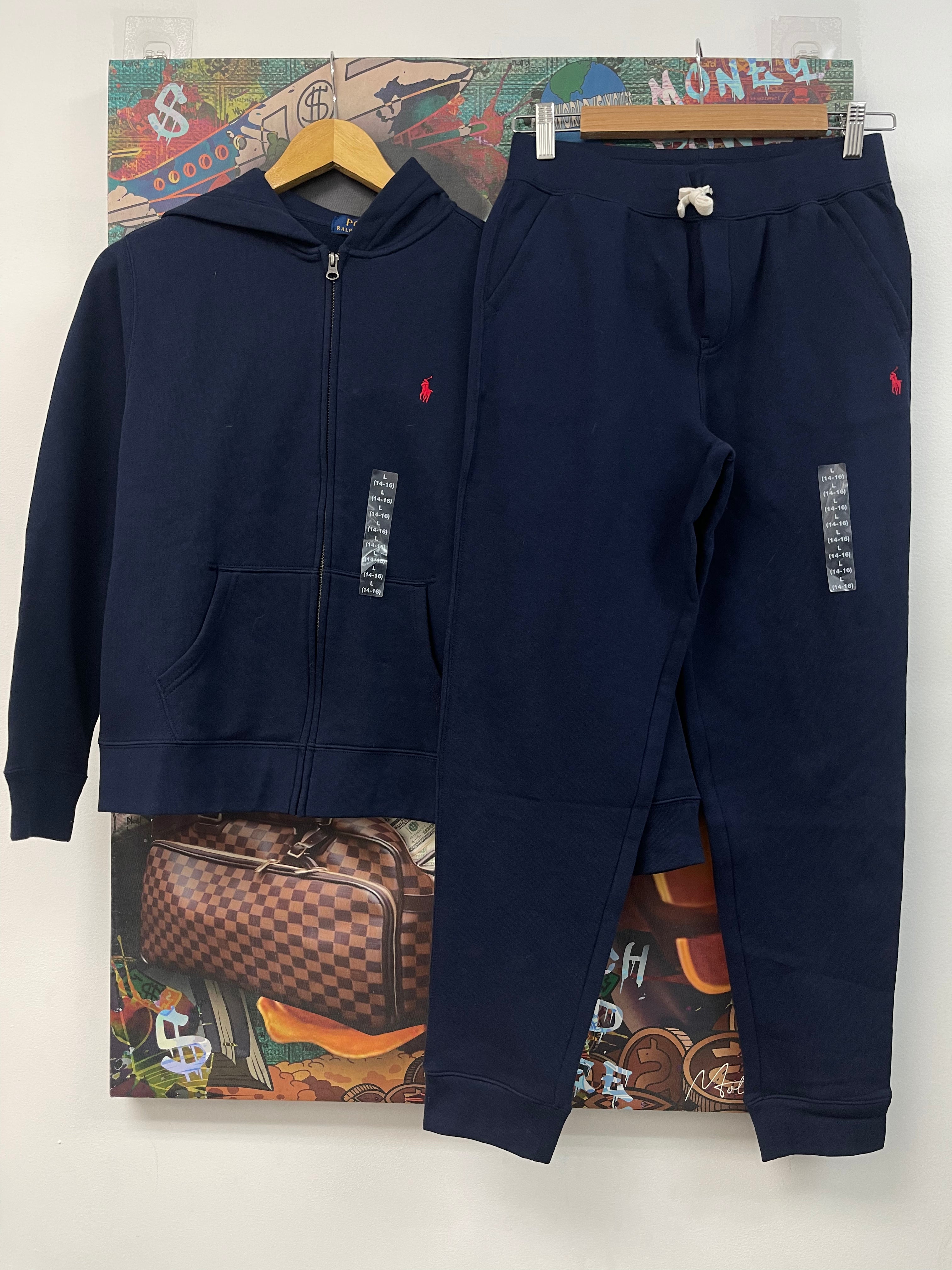 Polo Kid's Navy Red (Fits M XXS-XS) Sweatsuit