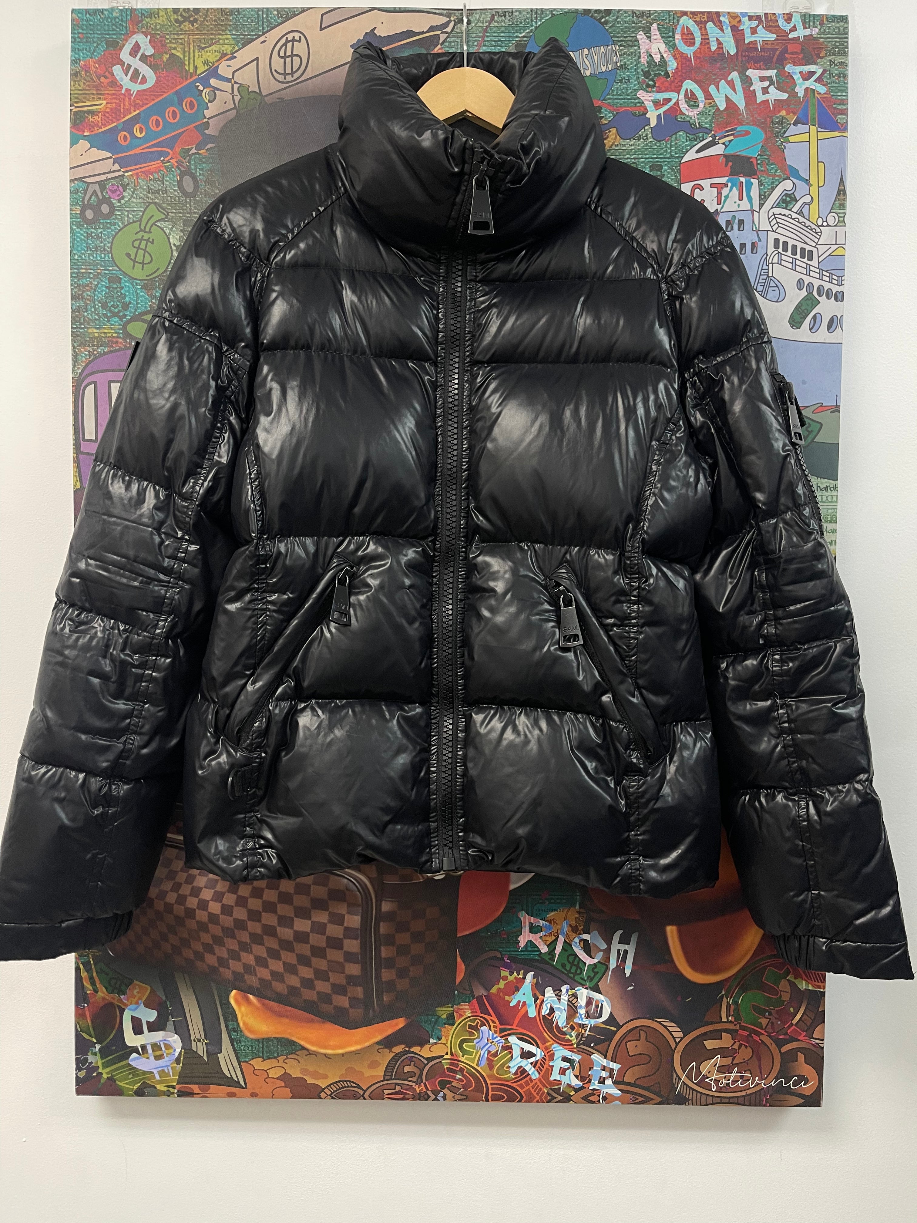 Sams Black Parka Puffer Jacket
