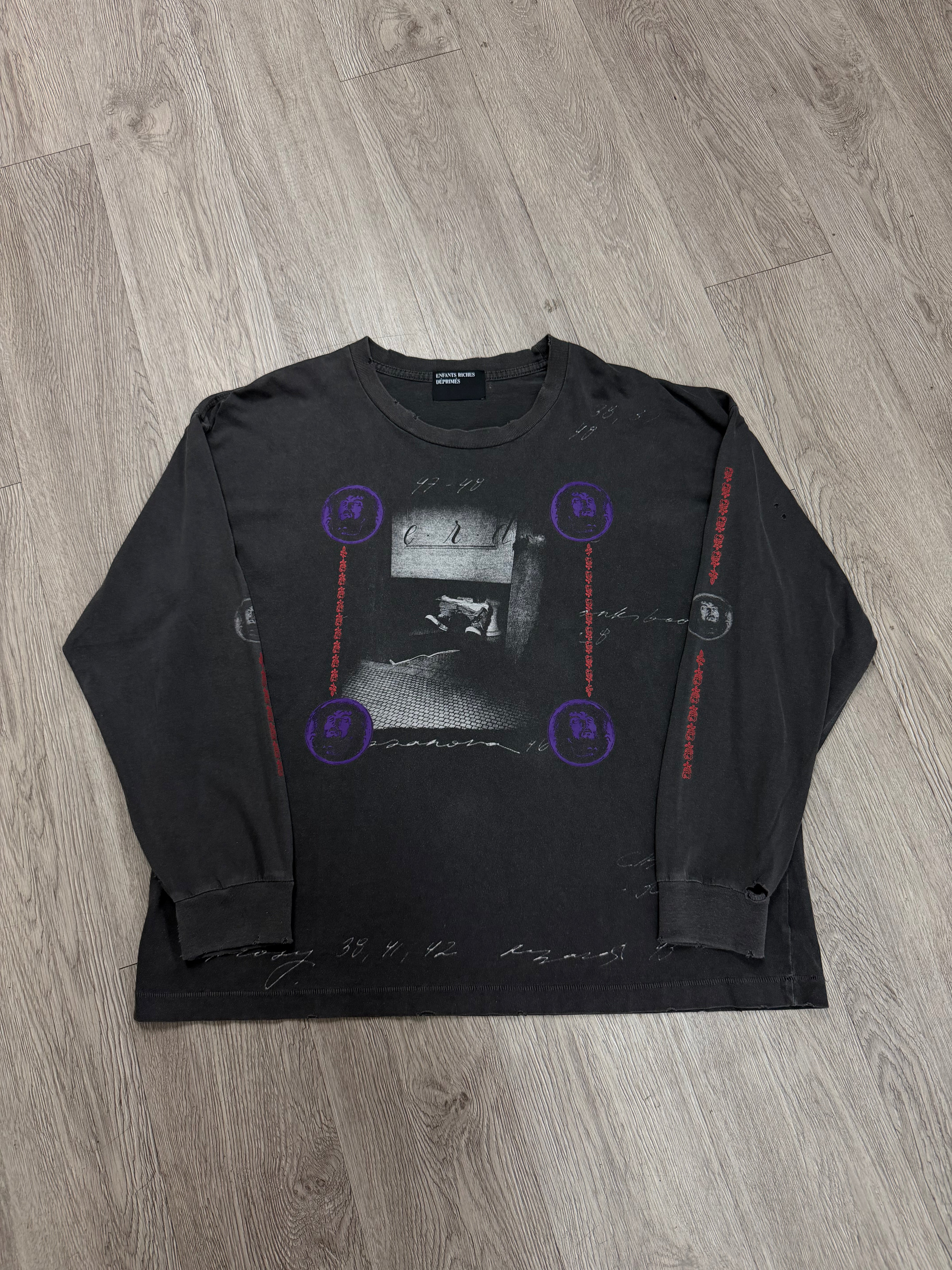 ENFANTS RICHES DÉPRIMÉS Black Bathroom LS Tee