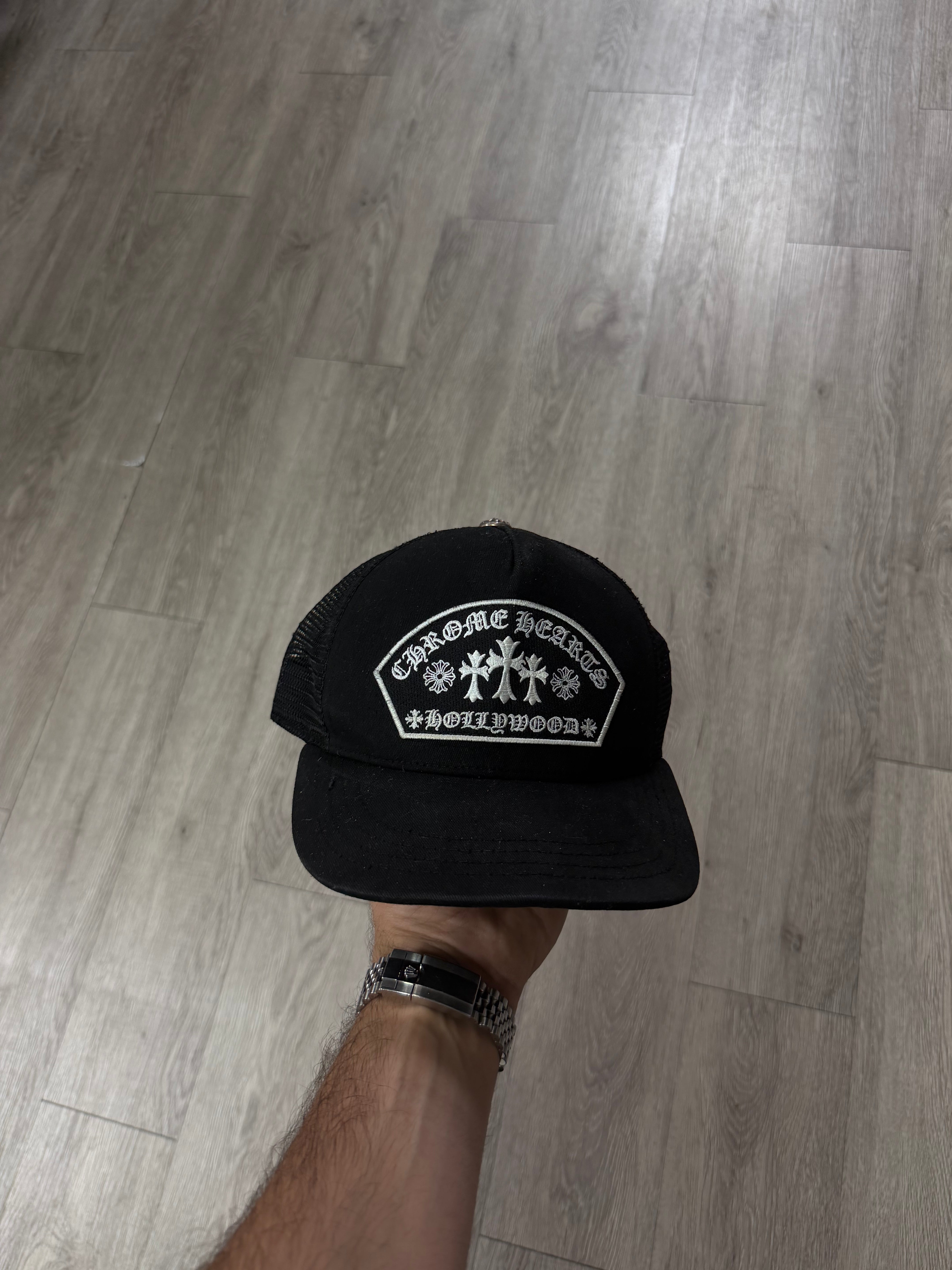 Chrome Hearts Black White King Taco Hat