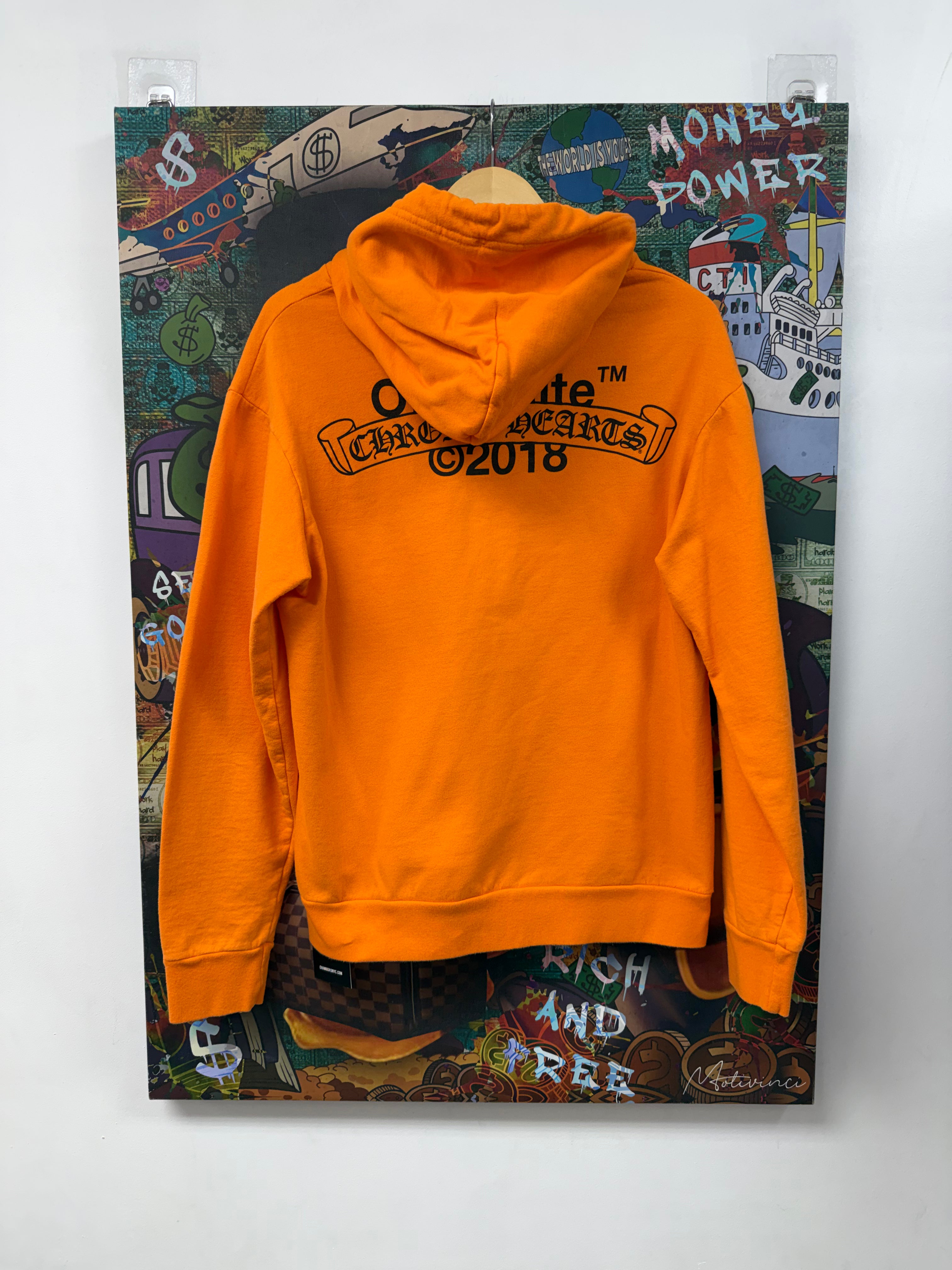 Chrome Hearts Off White Orange Black Hoodie