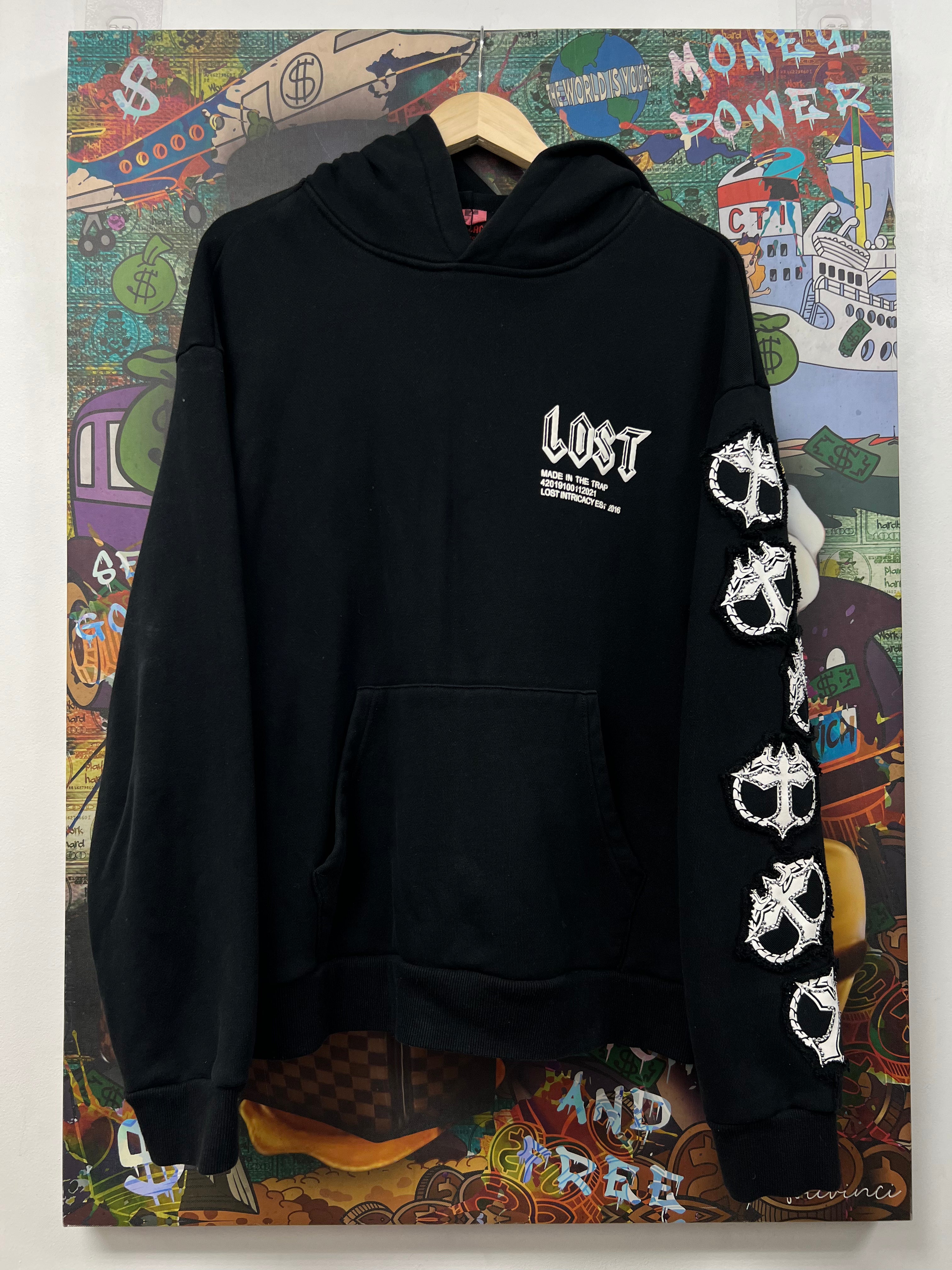 Lost Intricacy Black White MITT Hoodie