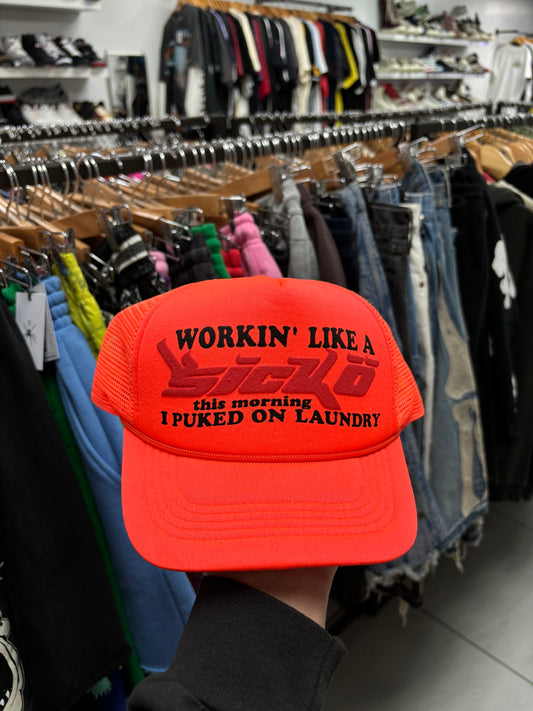 Sicko Trucker Neon Orange Used OS
