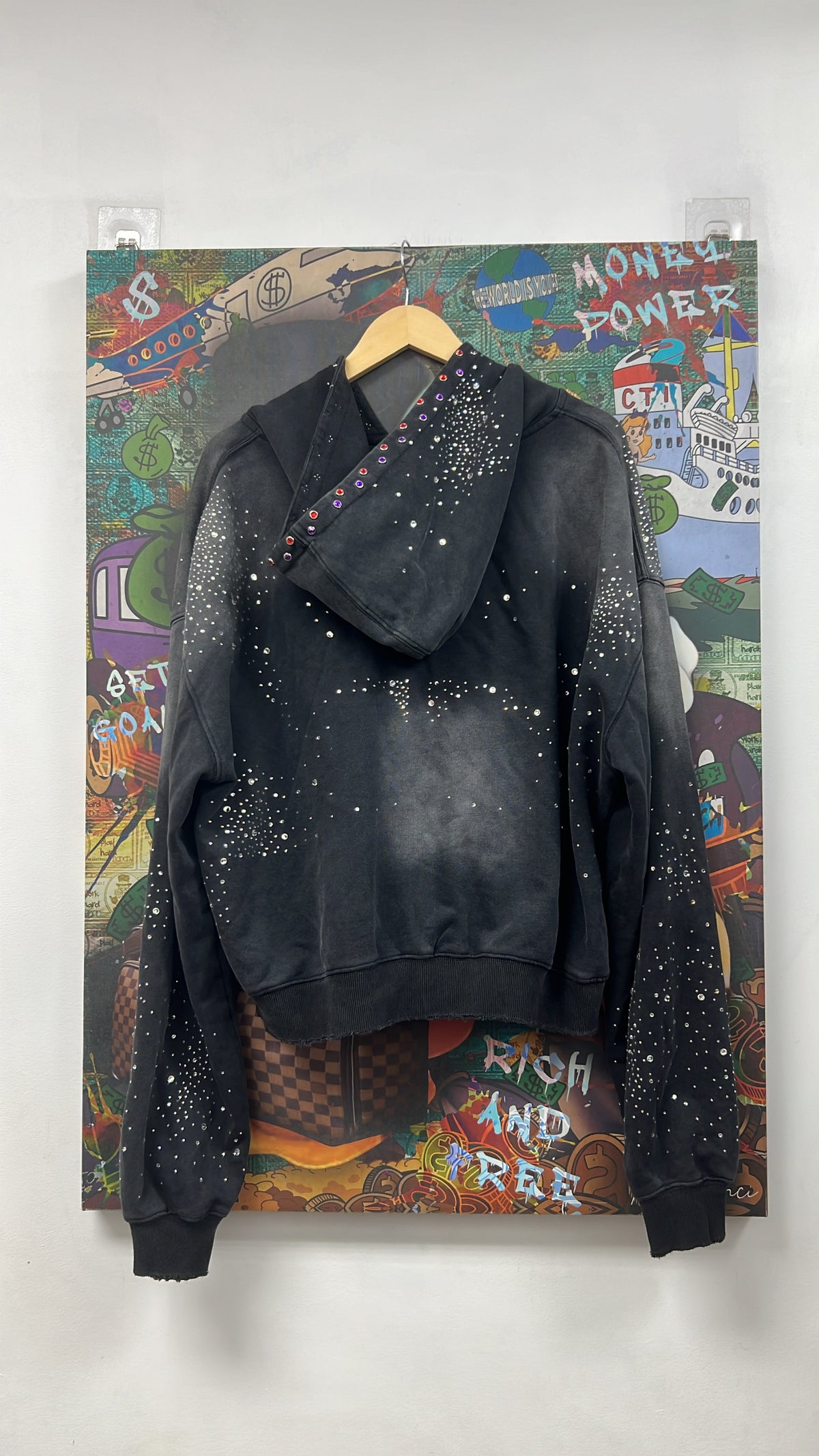 Vale Black Classico Zip Up Hoodie