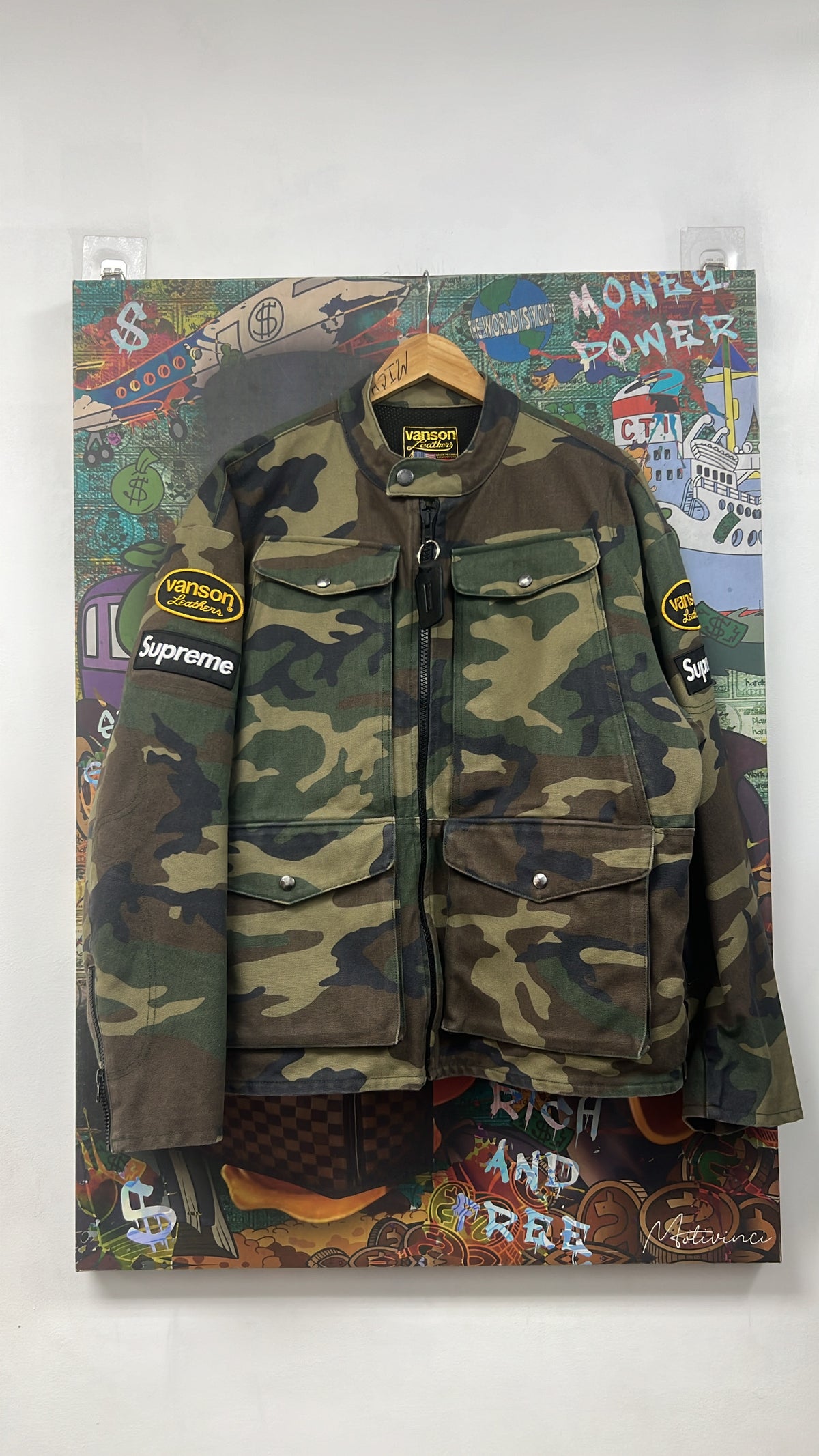 Supreme Vanson Camo Cordura SS26 Jacket