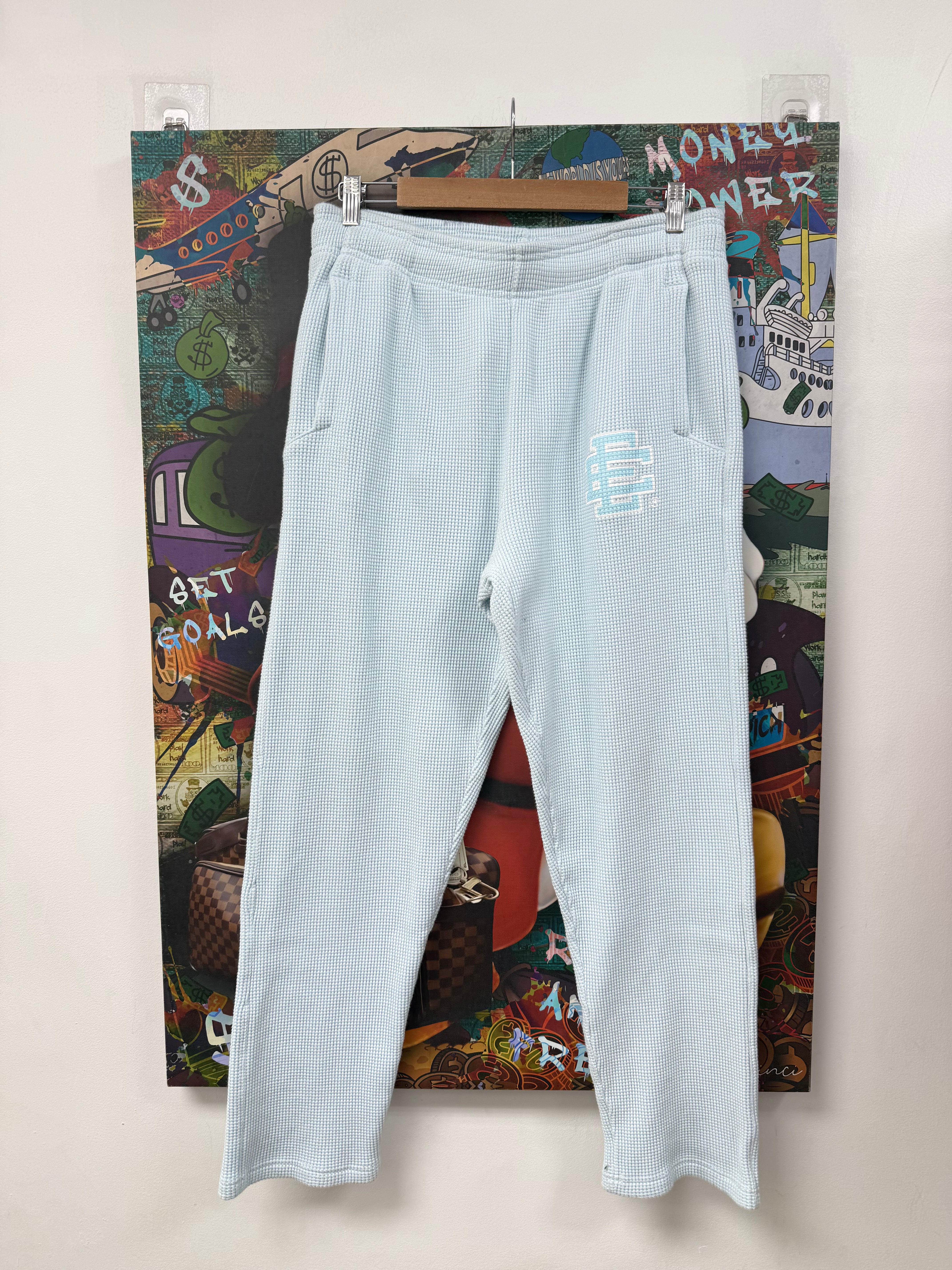 Eric Emanuel Baby Blue Waffle Knit Sweats