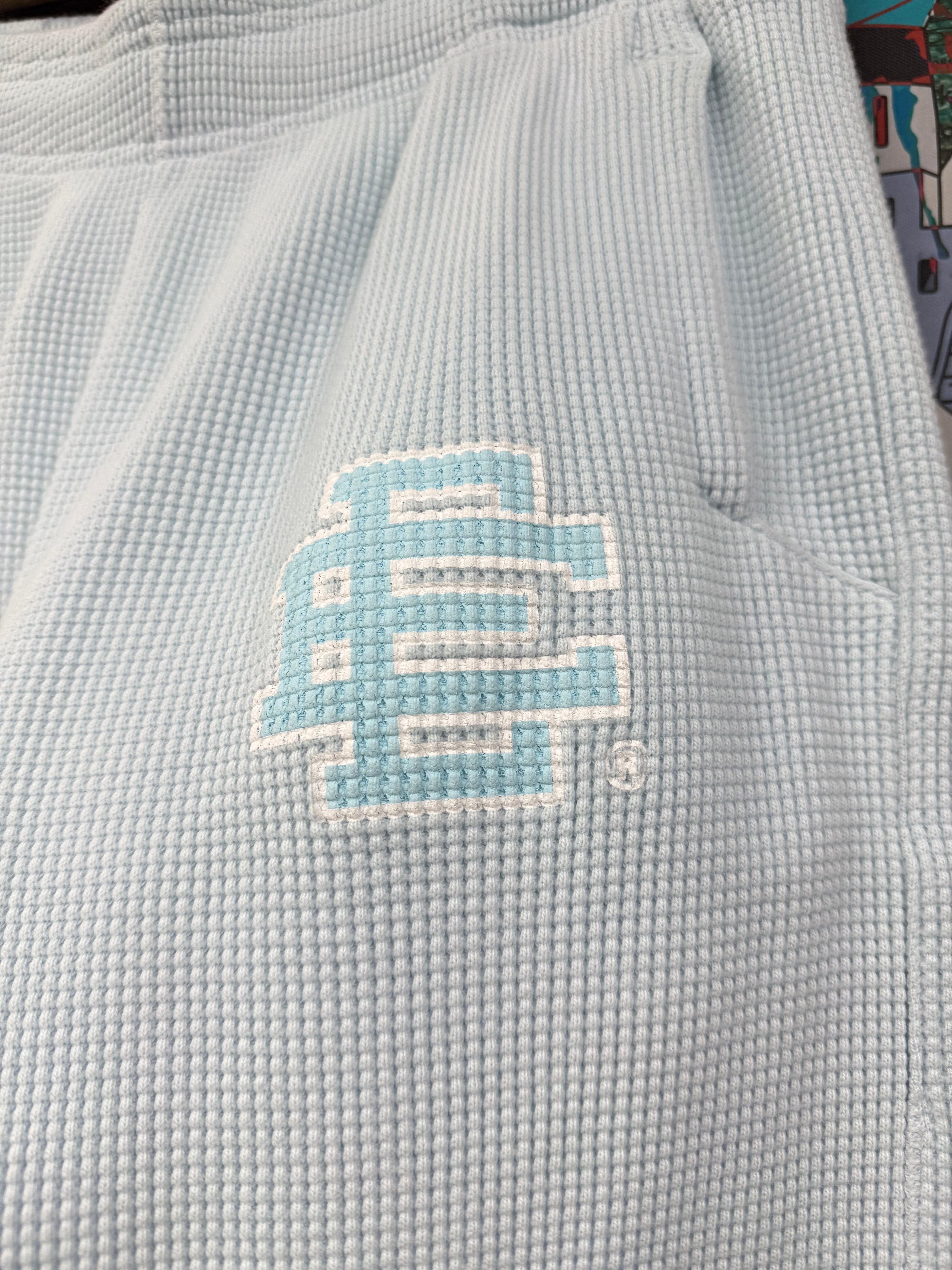 Eric Emanuel Baby Blue Waffle Knit Sweats