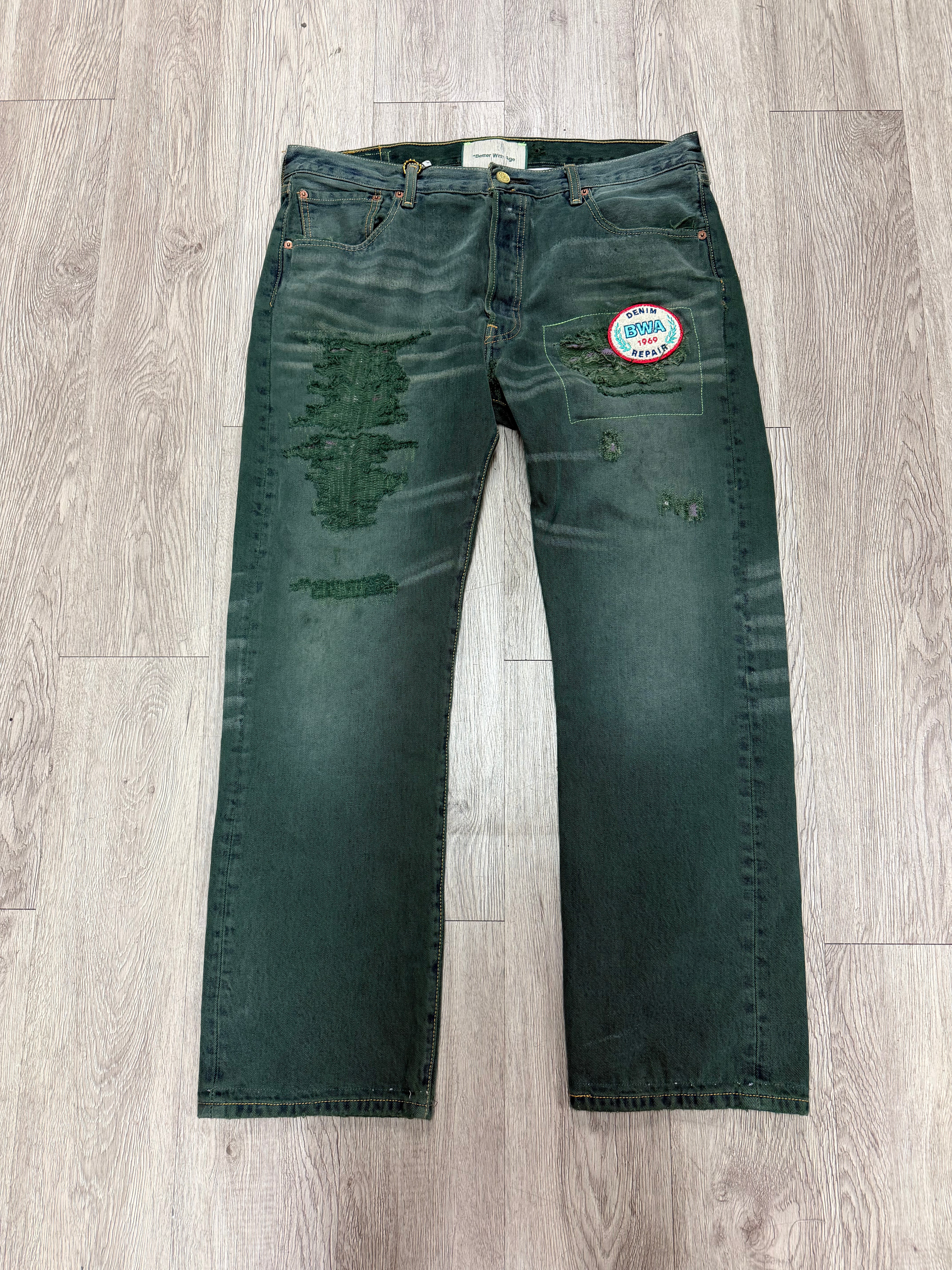 Better With Age Acid Green Wash Winslow Jeans