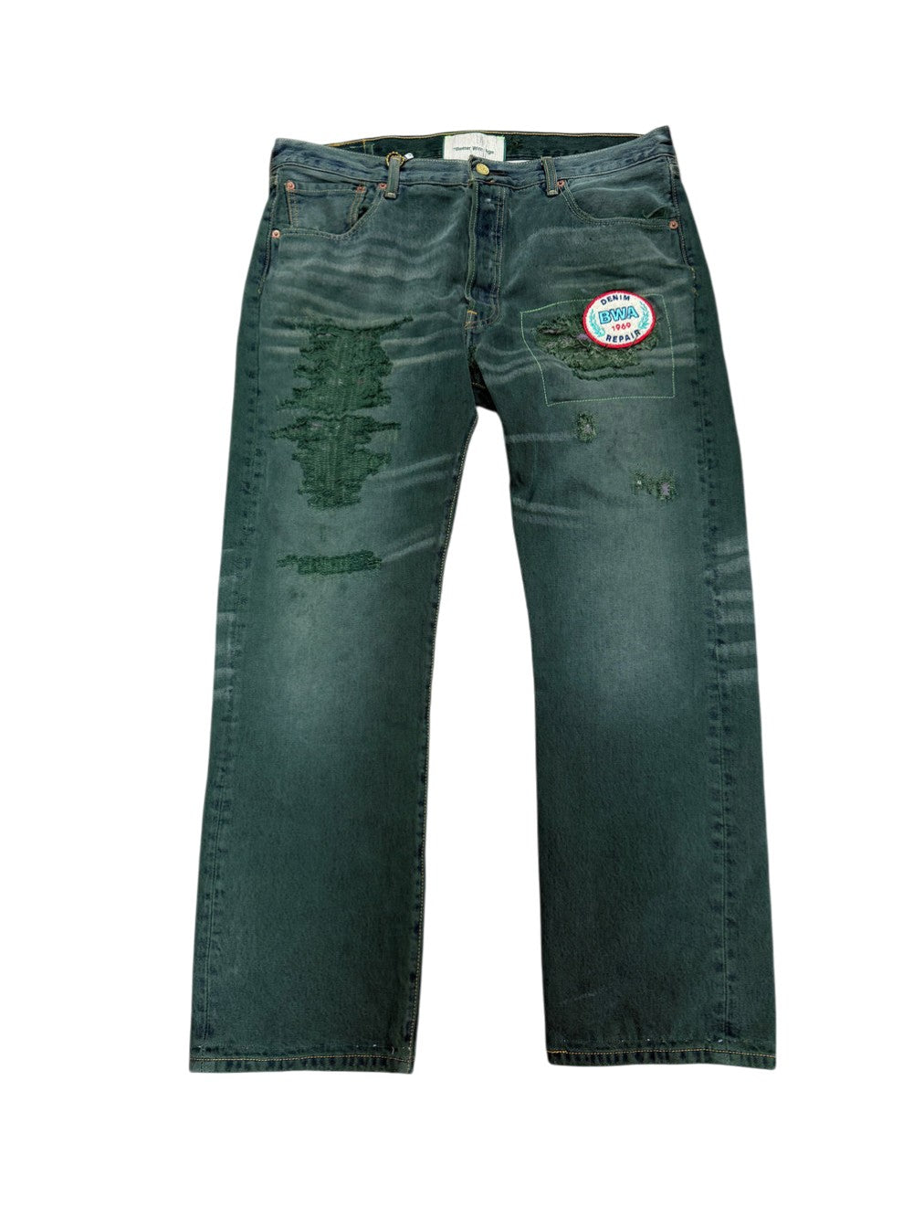 Better With Age Winslow Acid Green Wash Jeans