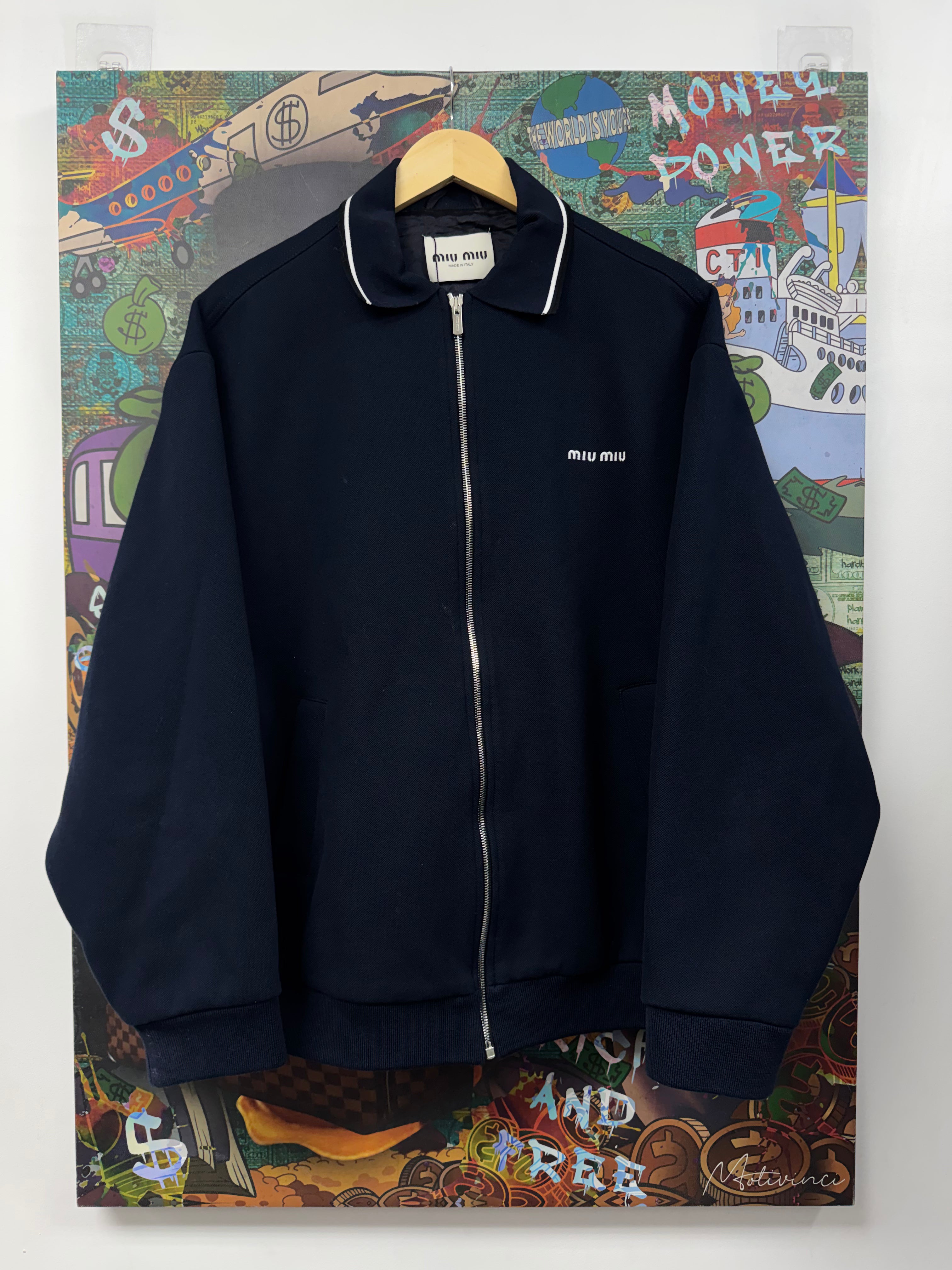 Miu Miu Navy White (40) Track Jacket