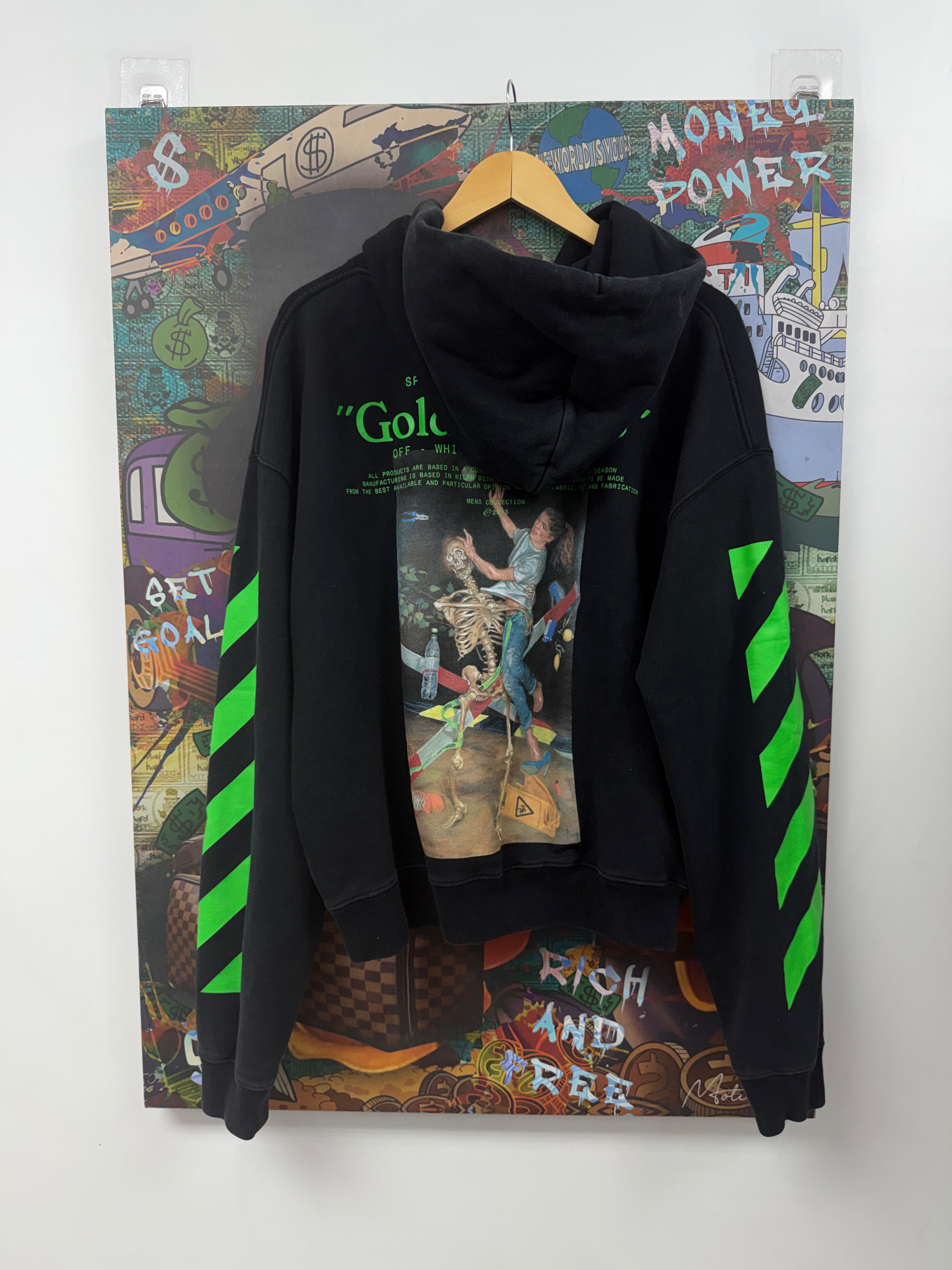 Off White Black Green Scholar Hoodie