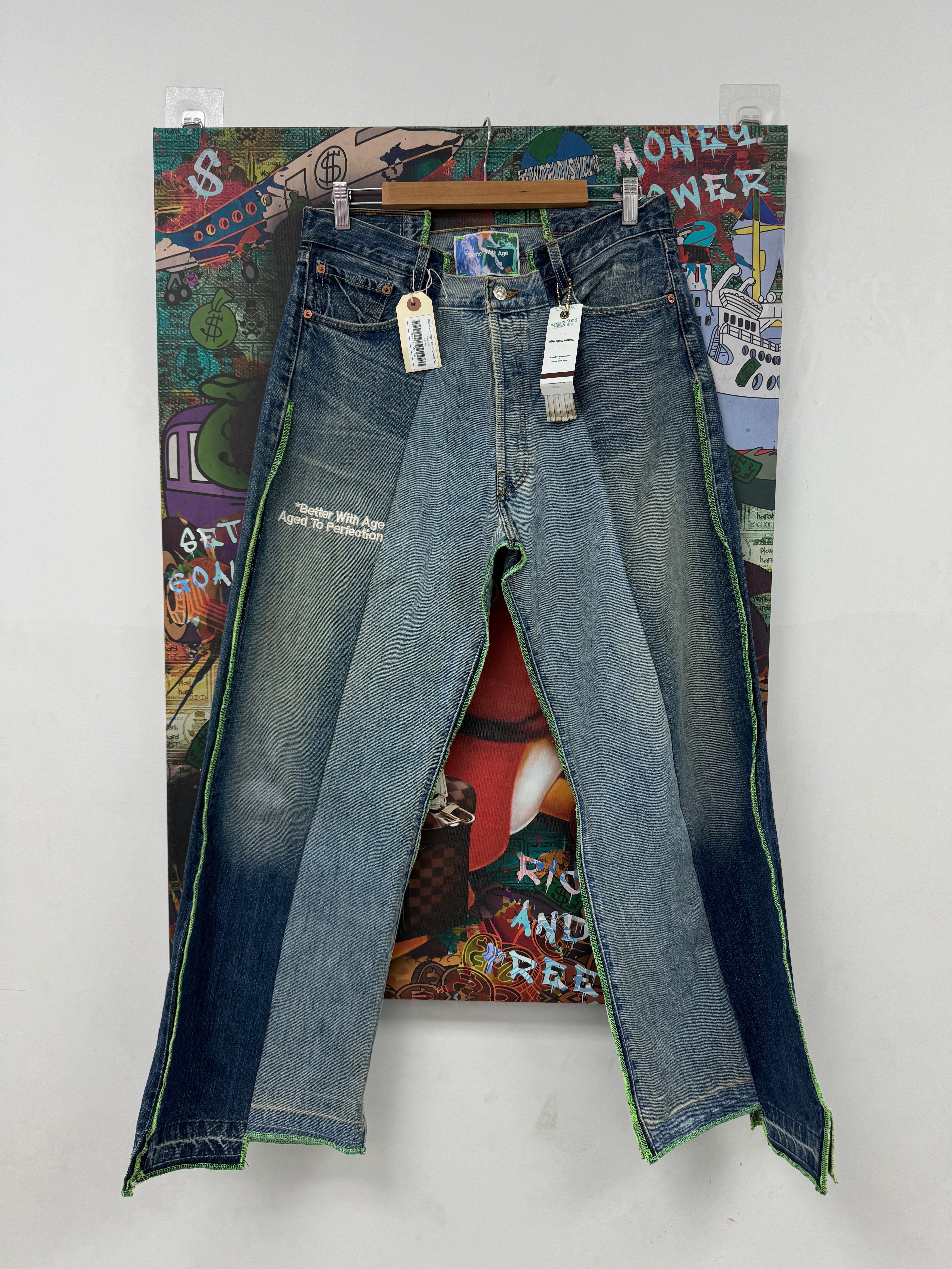 Better With Age Lemon Denim New 33 With Tags