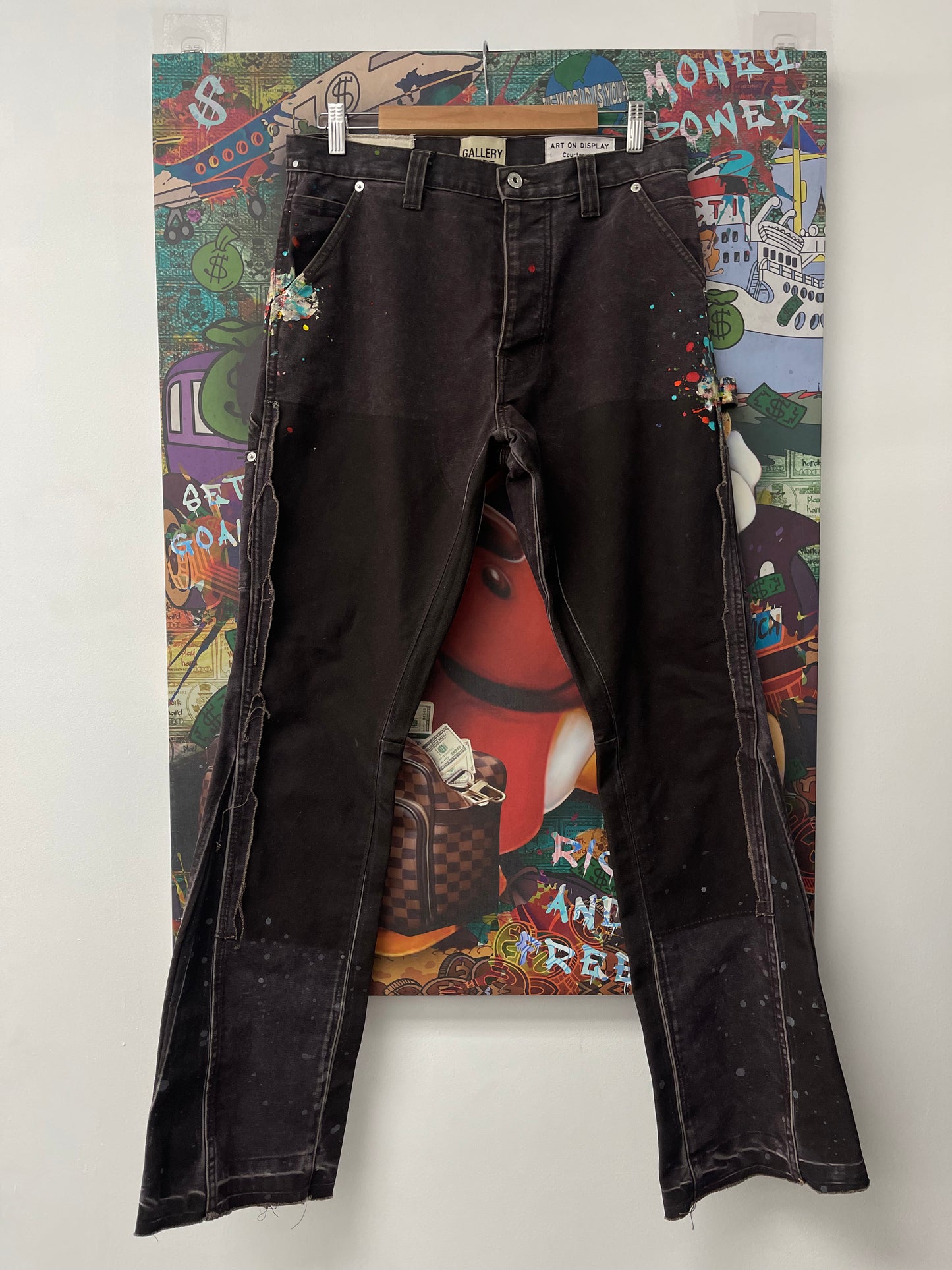Gallery Dept Brown Paint Splatter Flares  Used