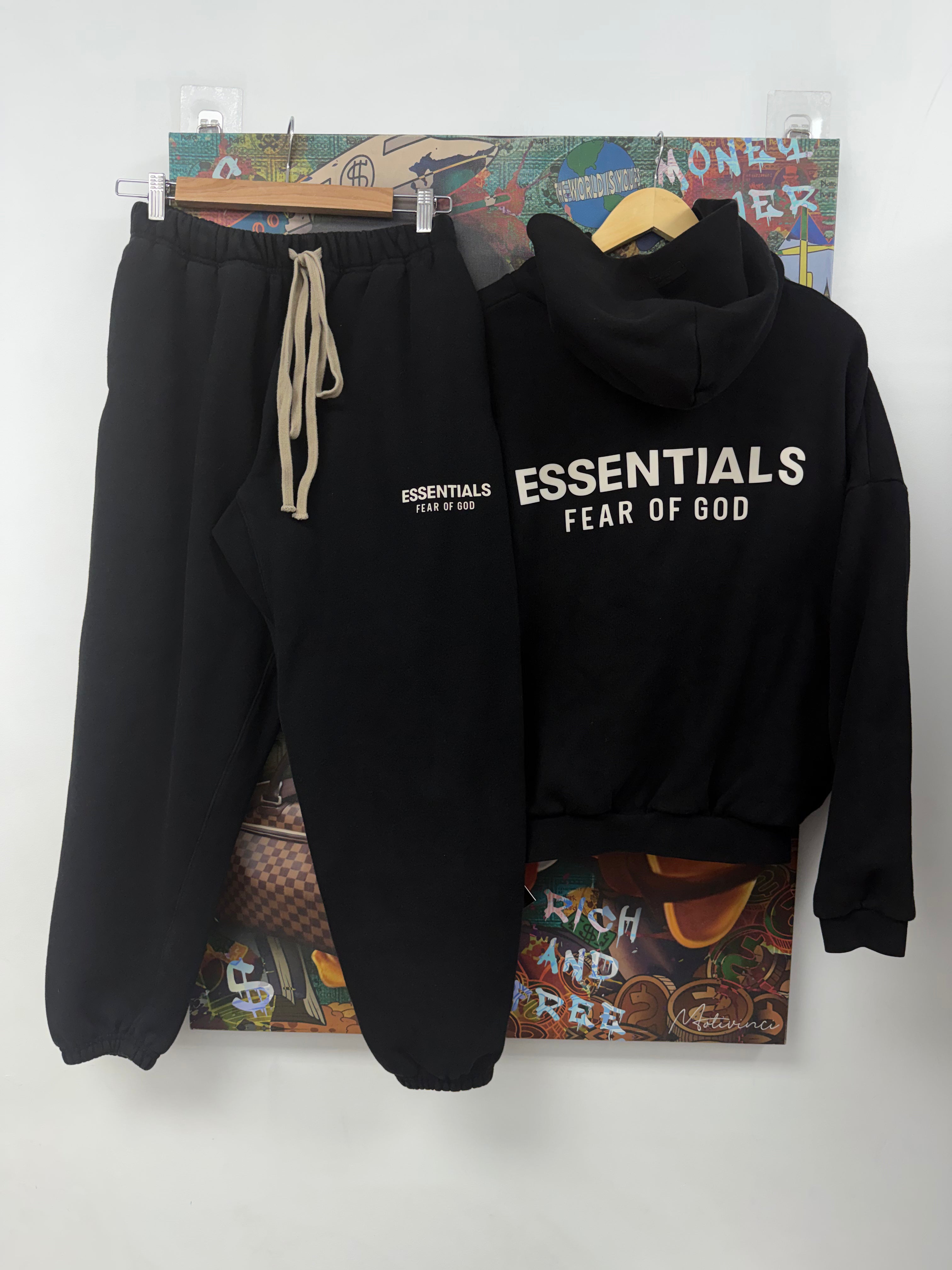 Essentials Black White (New Season) Sweatsuit