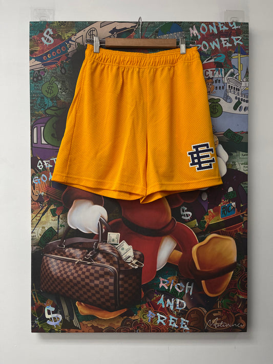 EE Shorts Gold Navy  New