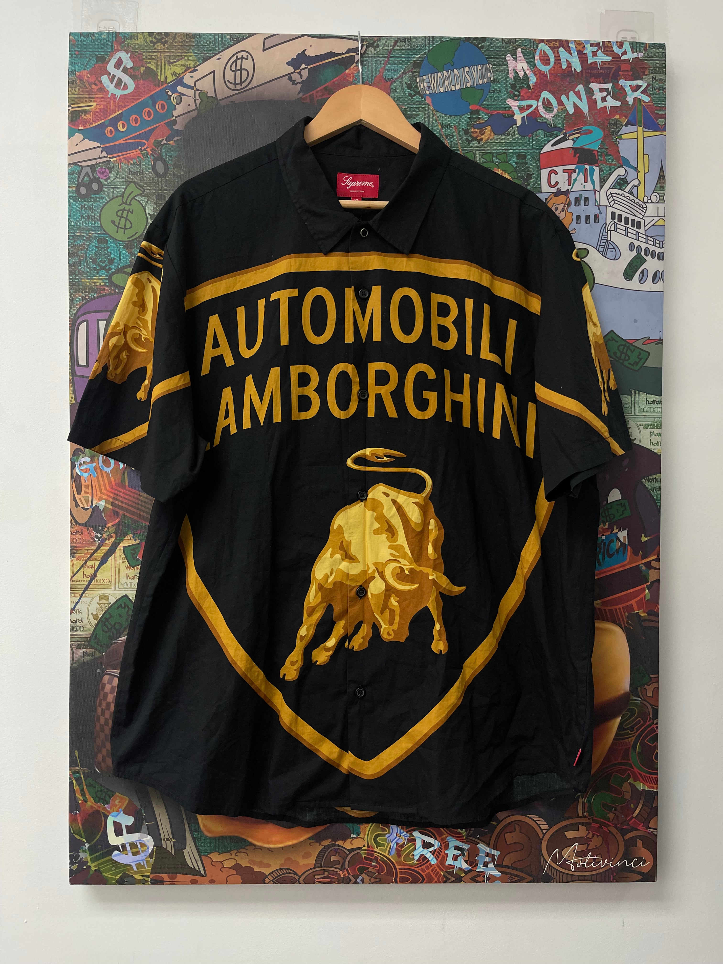Supreme Lamborghini Button Up  Used