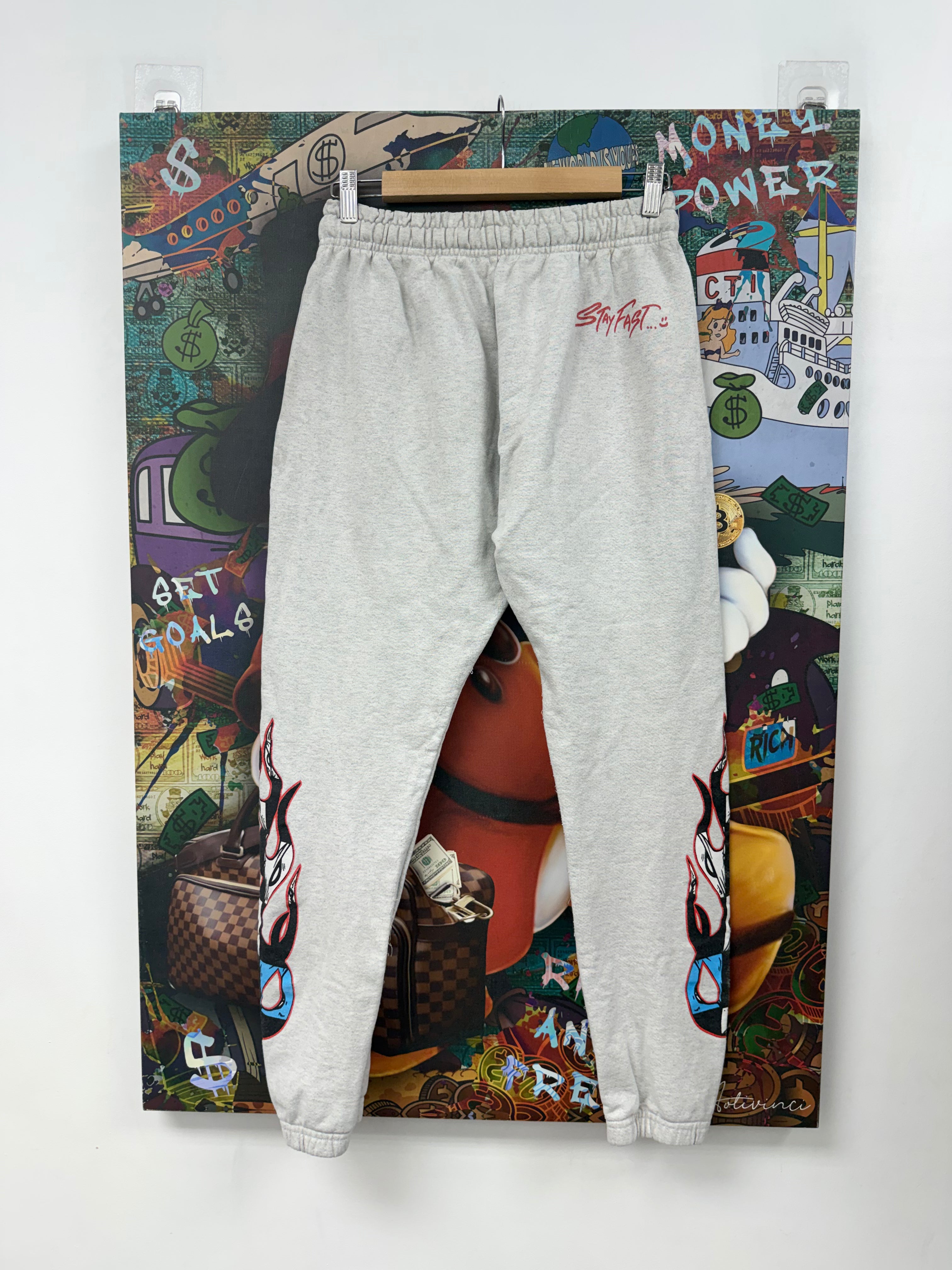 Chrome Hearts Matty Boy Grey Stay Fast Sweats