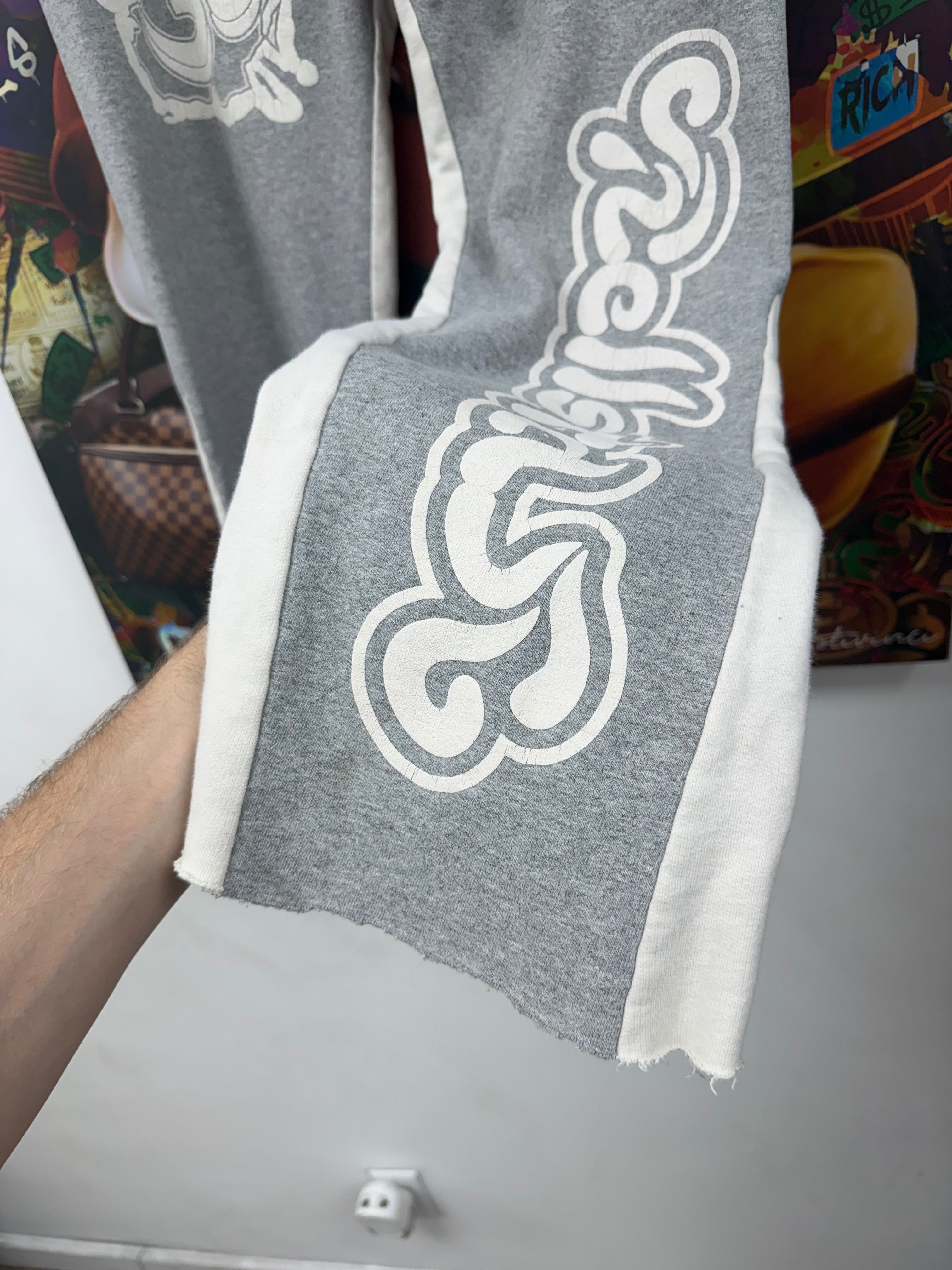 Hellstar Grey Yoga Flared Sweats
