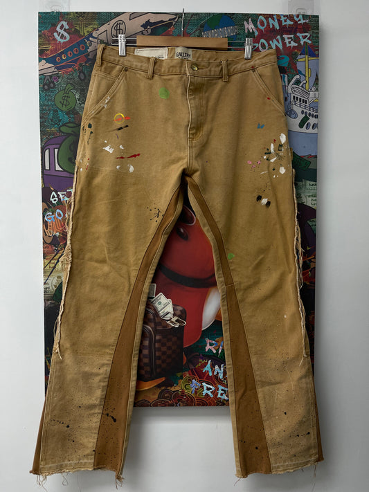 Gallery Dept Carhartt Flares Tan Splatter Used