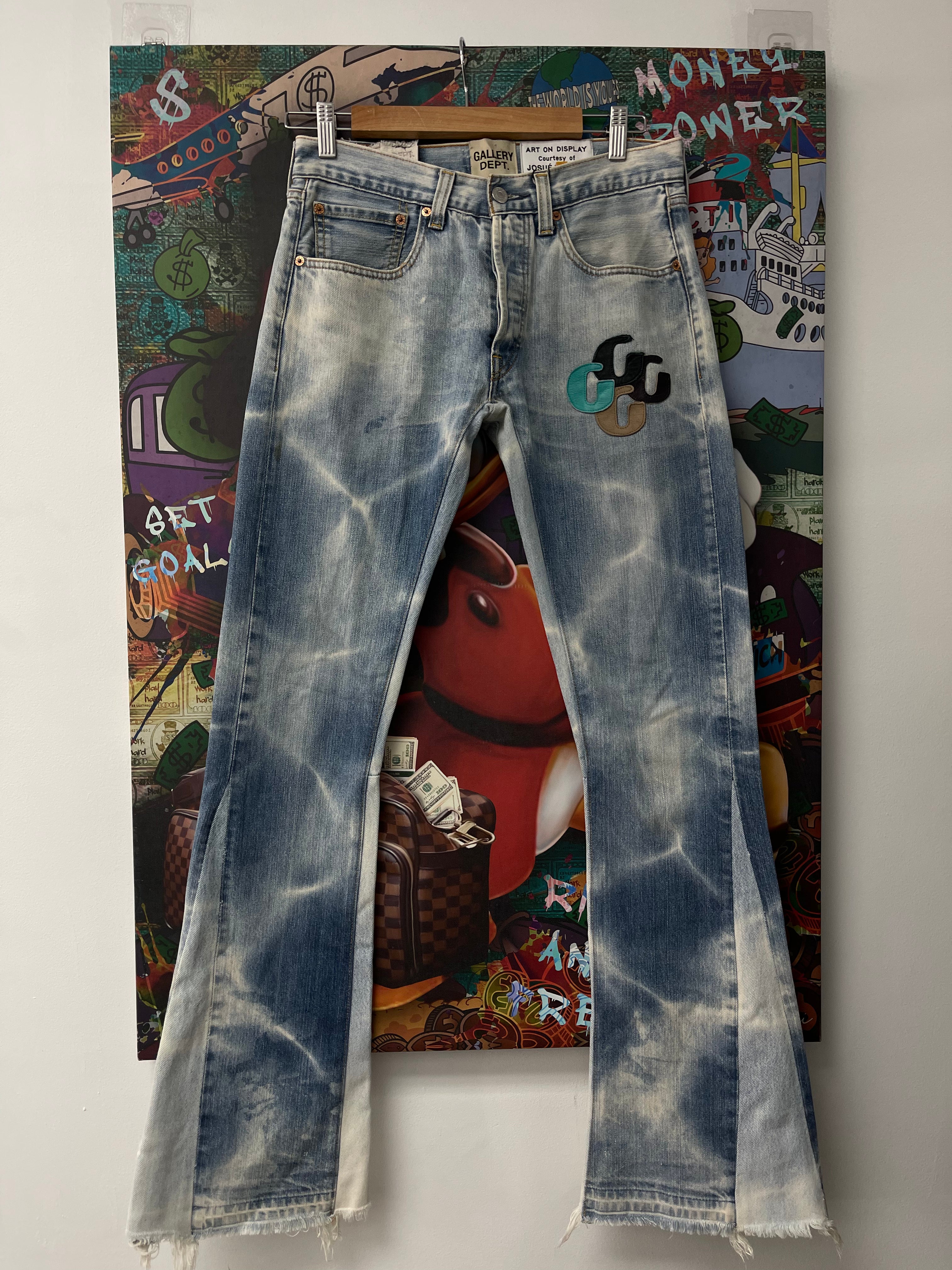 Gallery Dept Light Wash G Patch Jeans Used