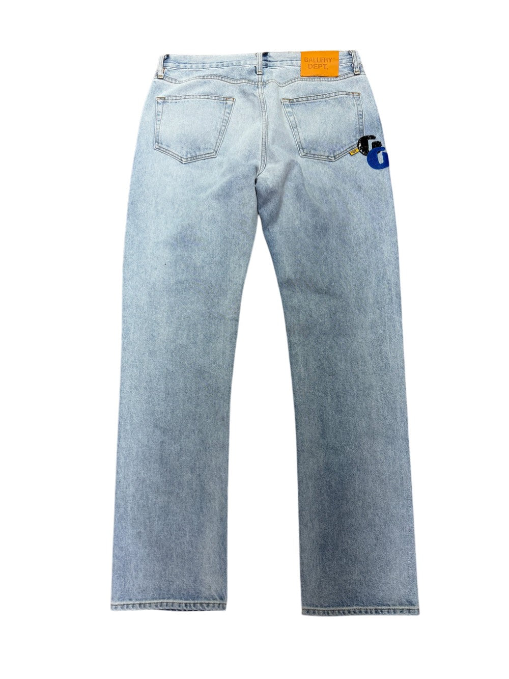 Gallery Dept 4 G-Patch Straight Leg Light Wash Jeans