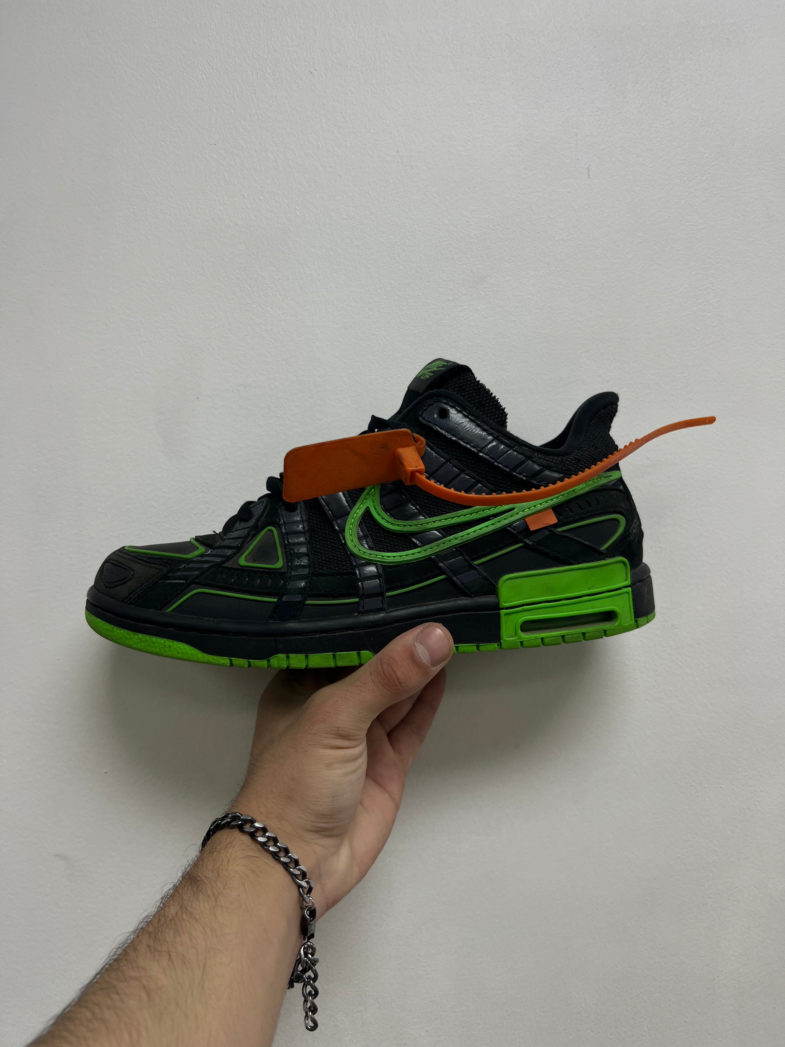 Nike Off White Rubber Dunk Low Black Sneakers