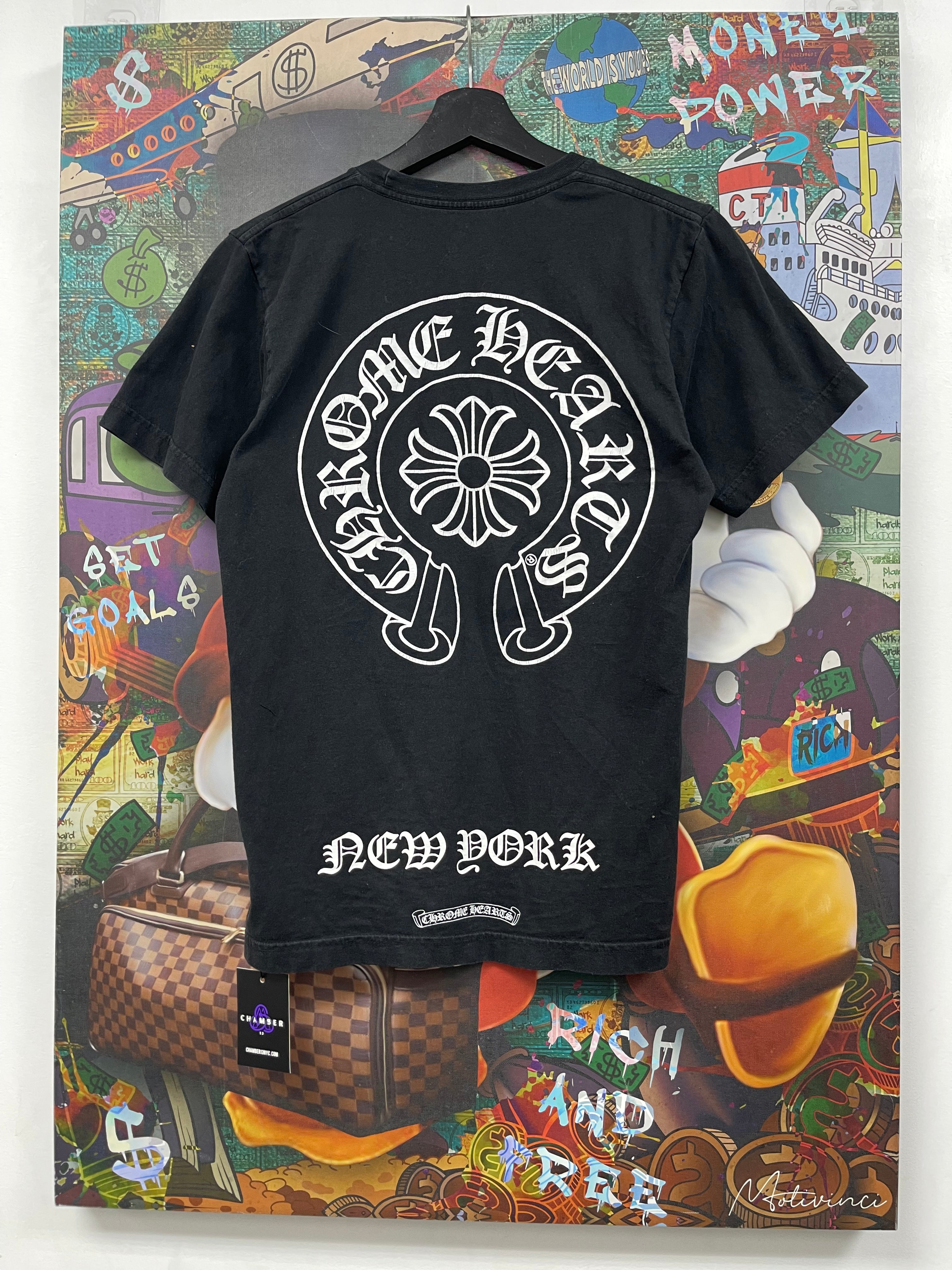 Chrome Hearts Black Horseshoe NYC Tee