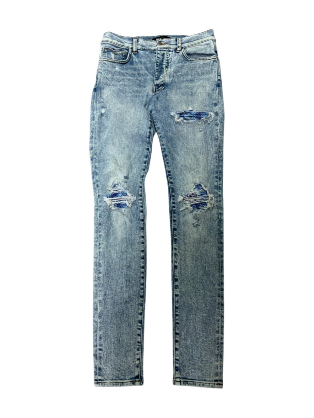 Amiri Aqua Patch MX1 Light Wash Jeans