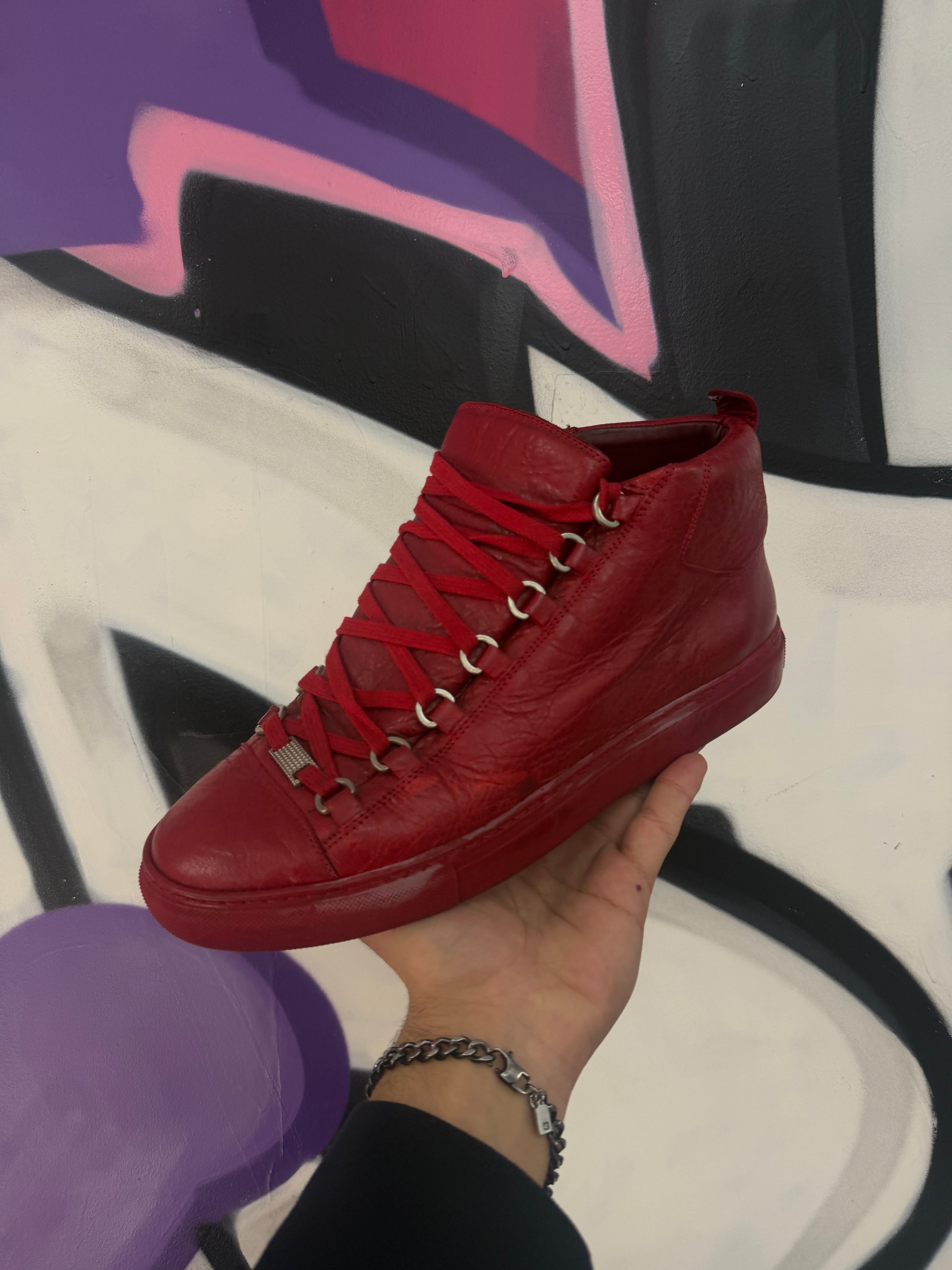 Balenciaga Red Arena Sneakers