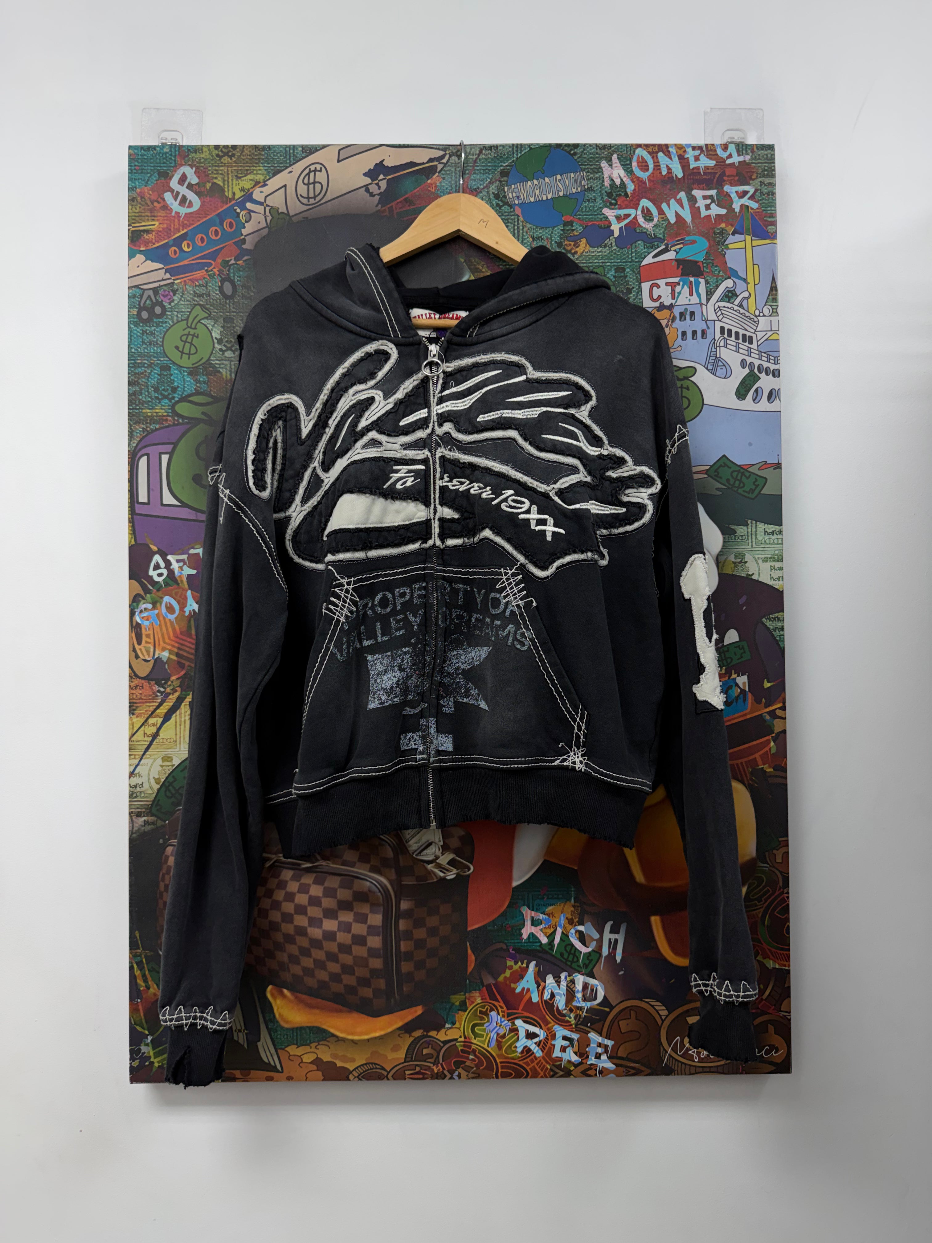 Vale Black Religion Zip Up Hoodie