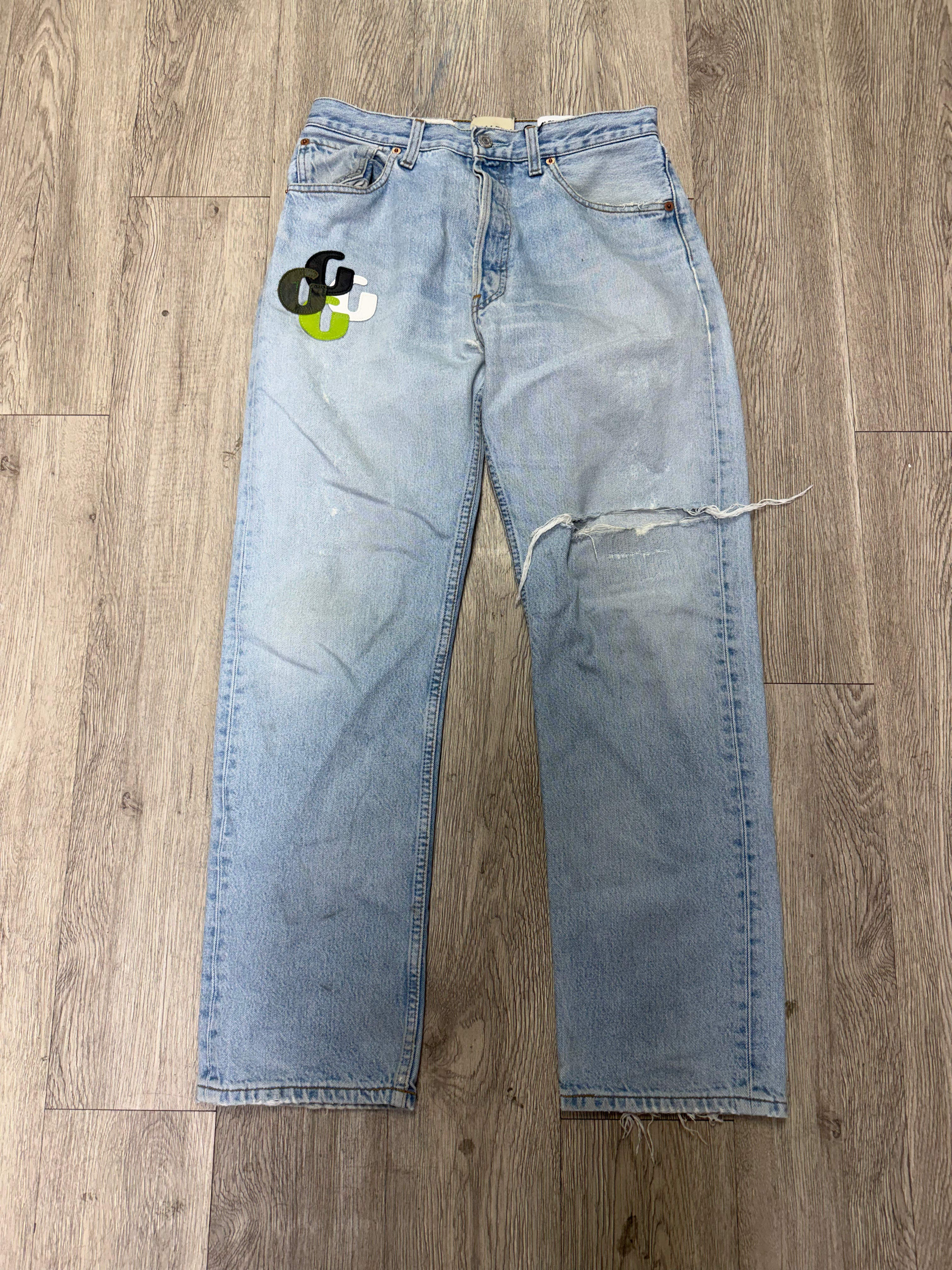 Gallery Dept Light Wash G-Patch Slime Jeans