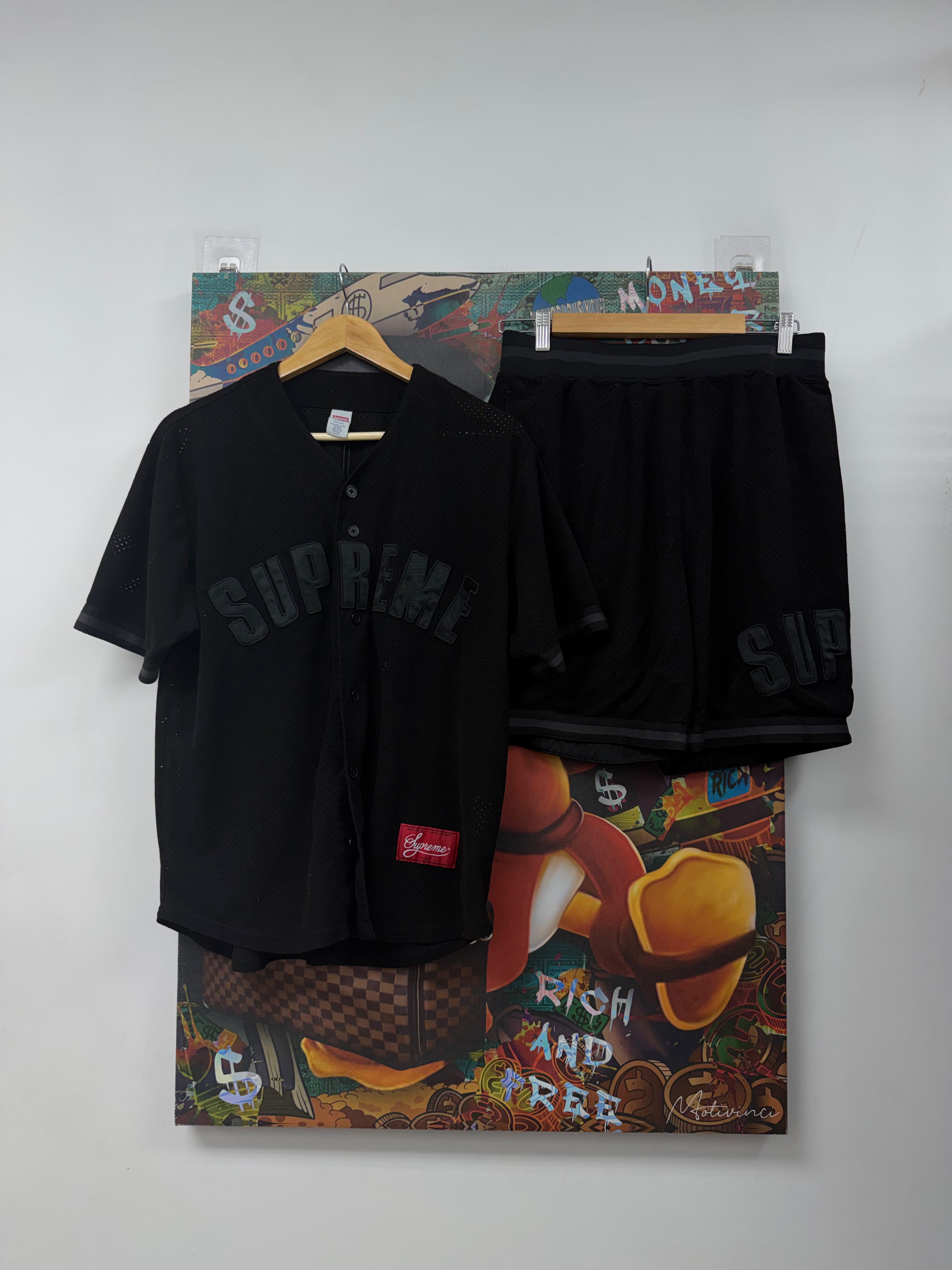 Supreme Black Mesh Set