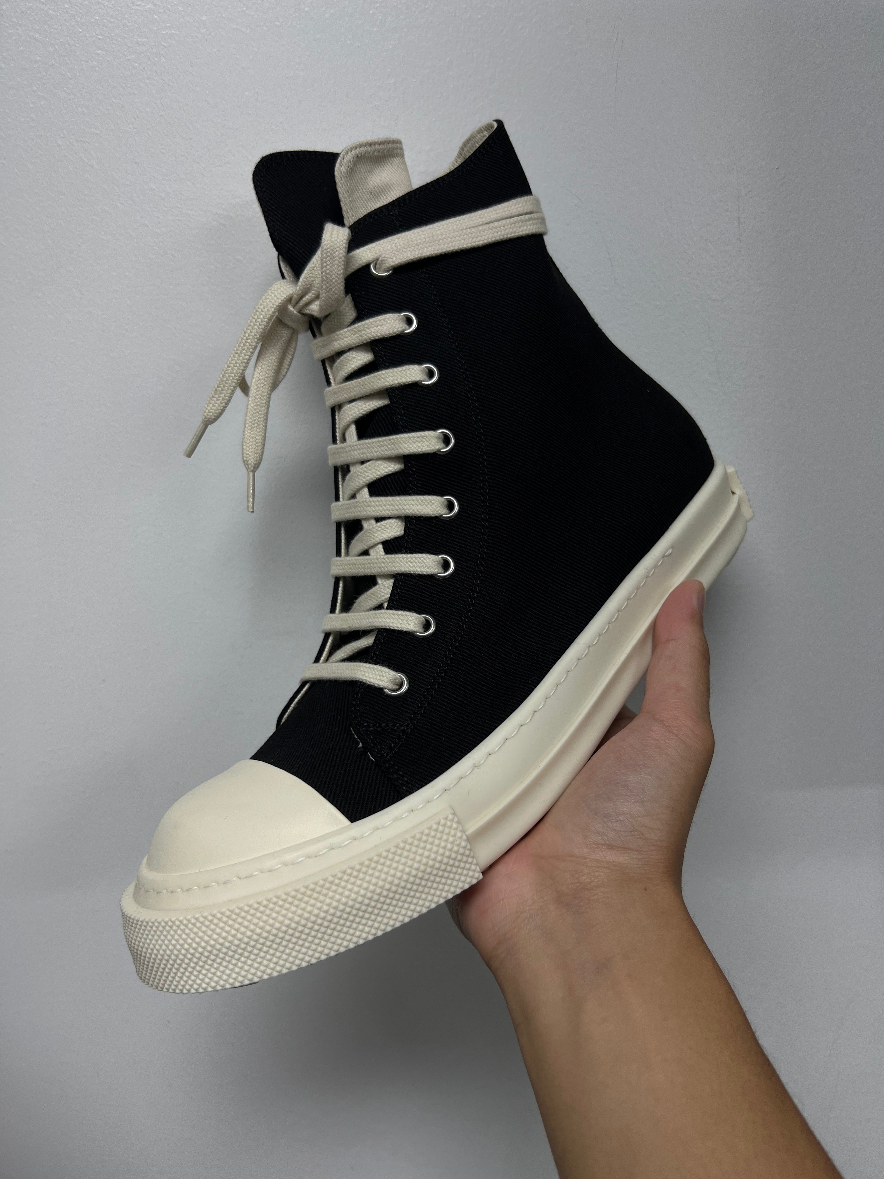 Rick Owens Black Ramone DRKSHDW Hi Bumper Sneakers