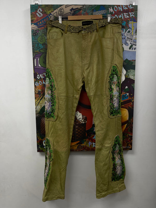 Who Decides War Leather Garden Glass Pants