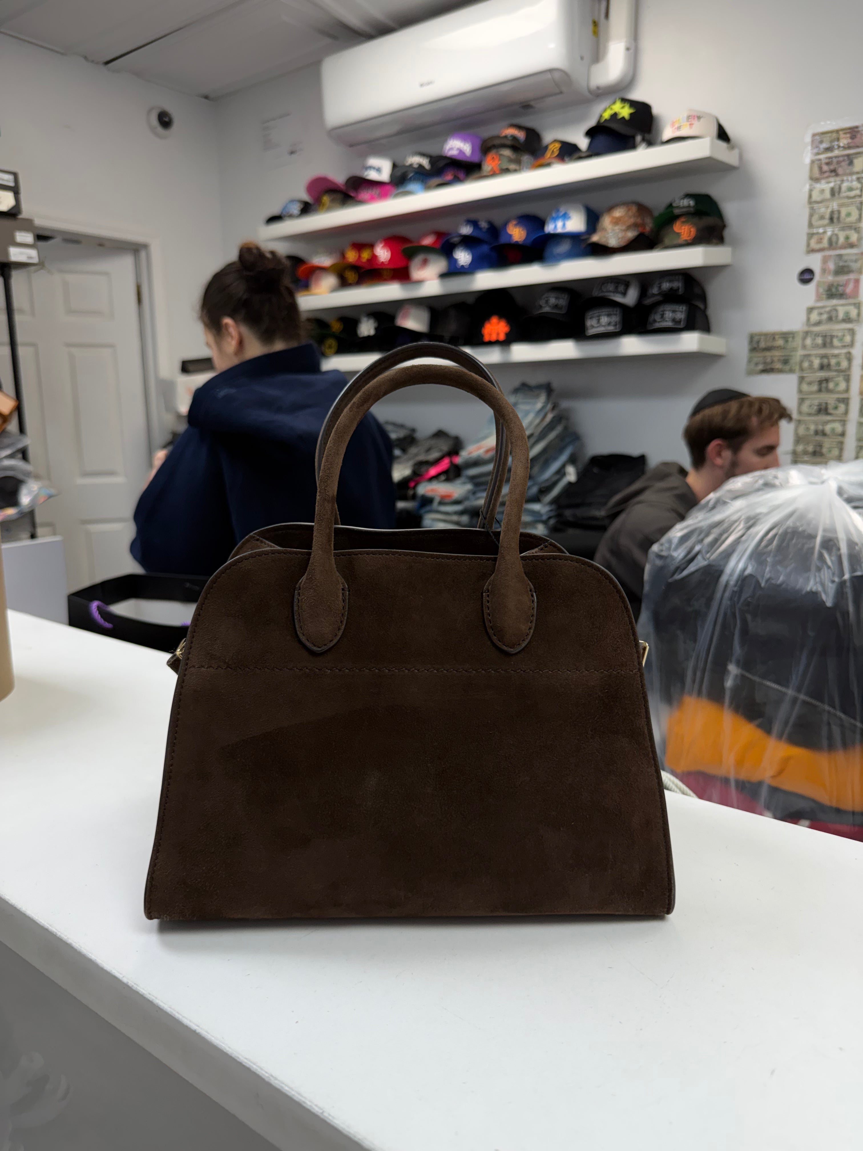 The Row Brown Suede Tote Bag