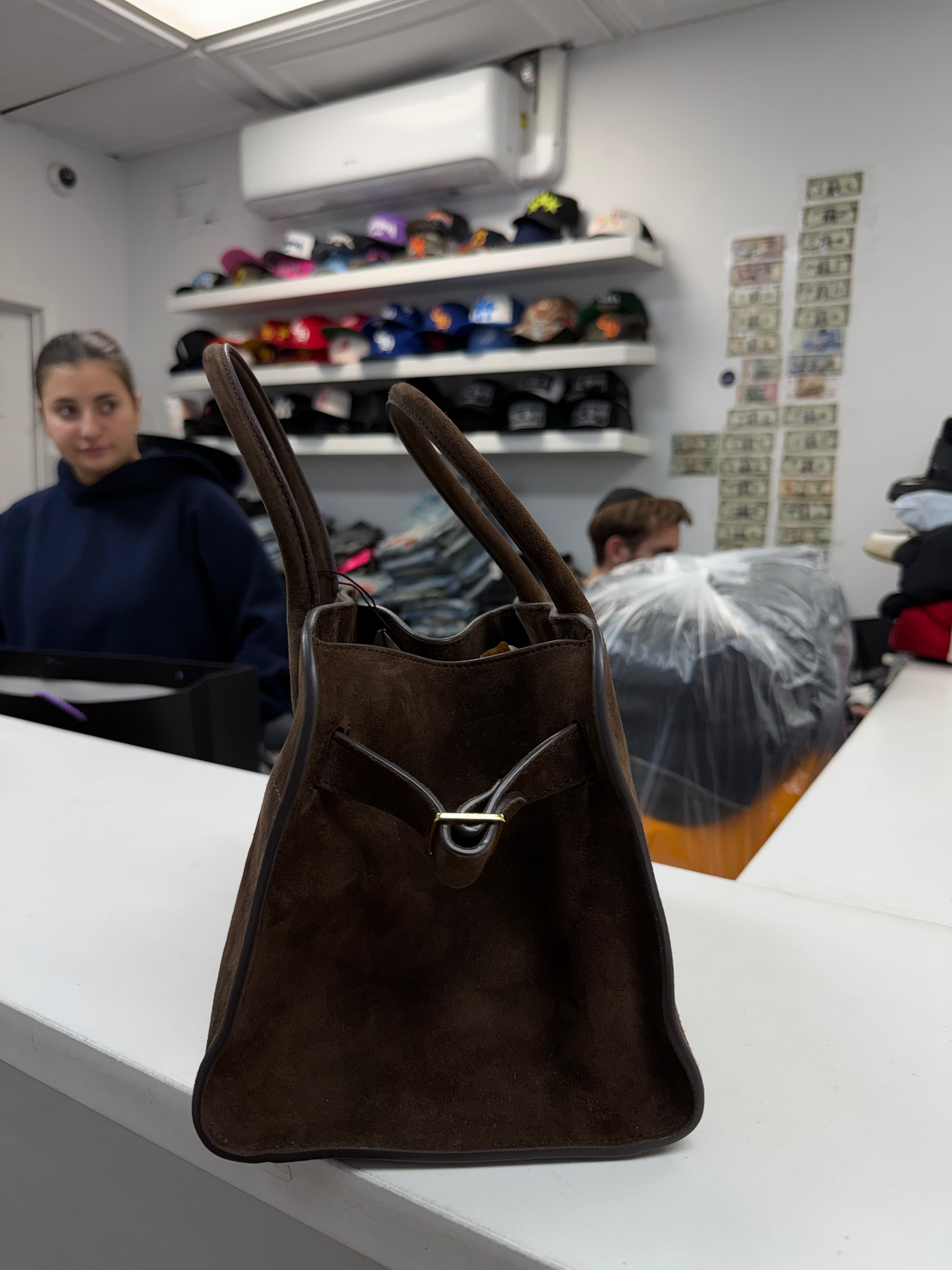 The Row Brown Suede Tote Bag