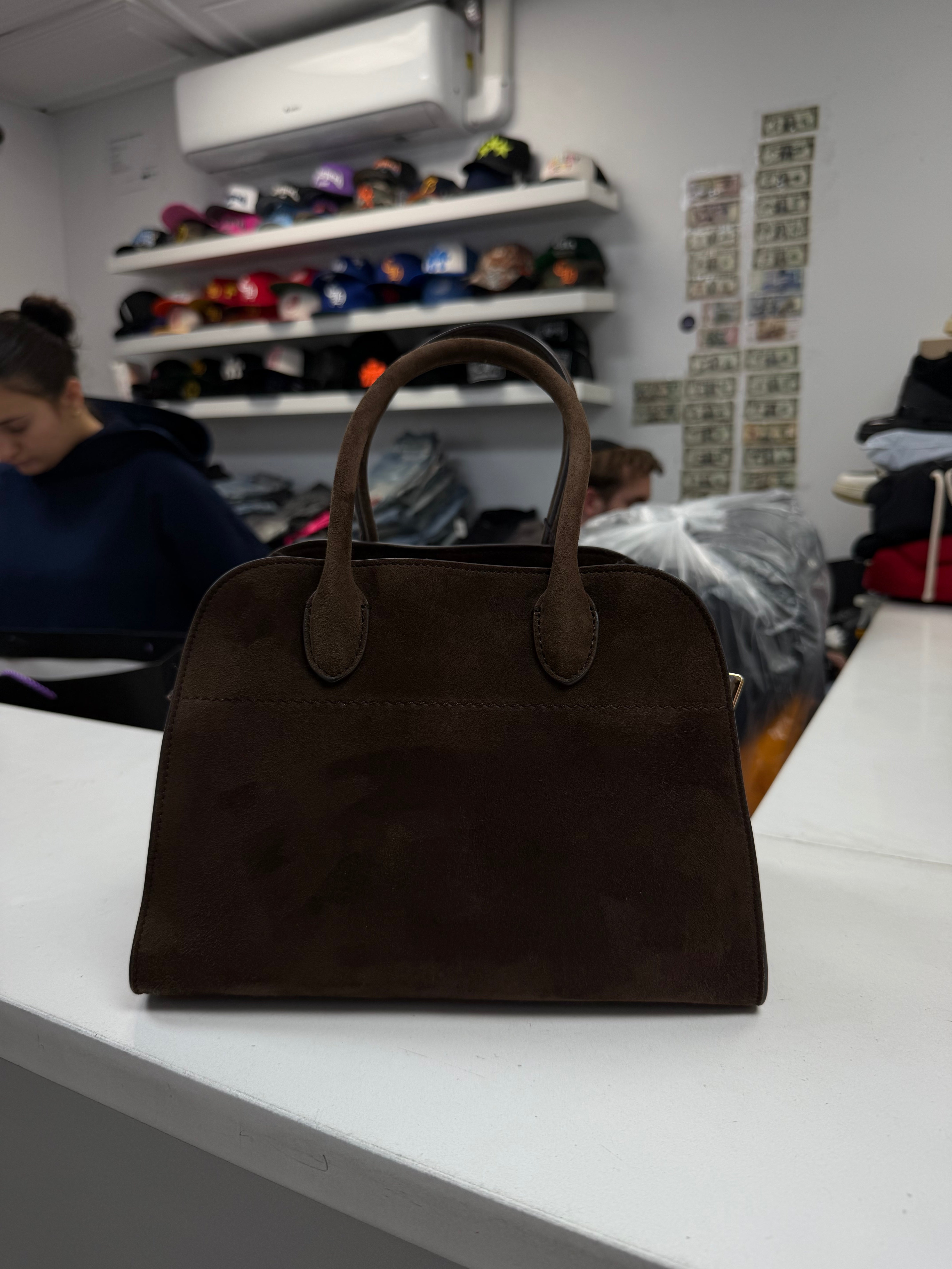 The Row Brown Suede Tote Bag