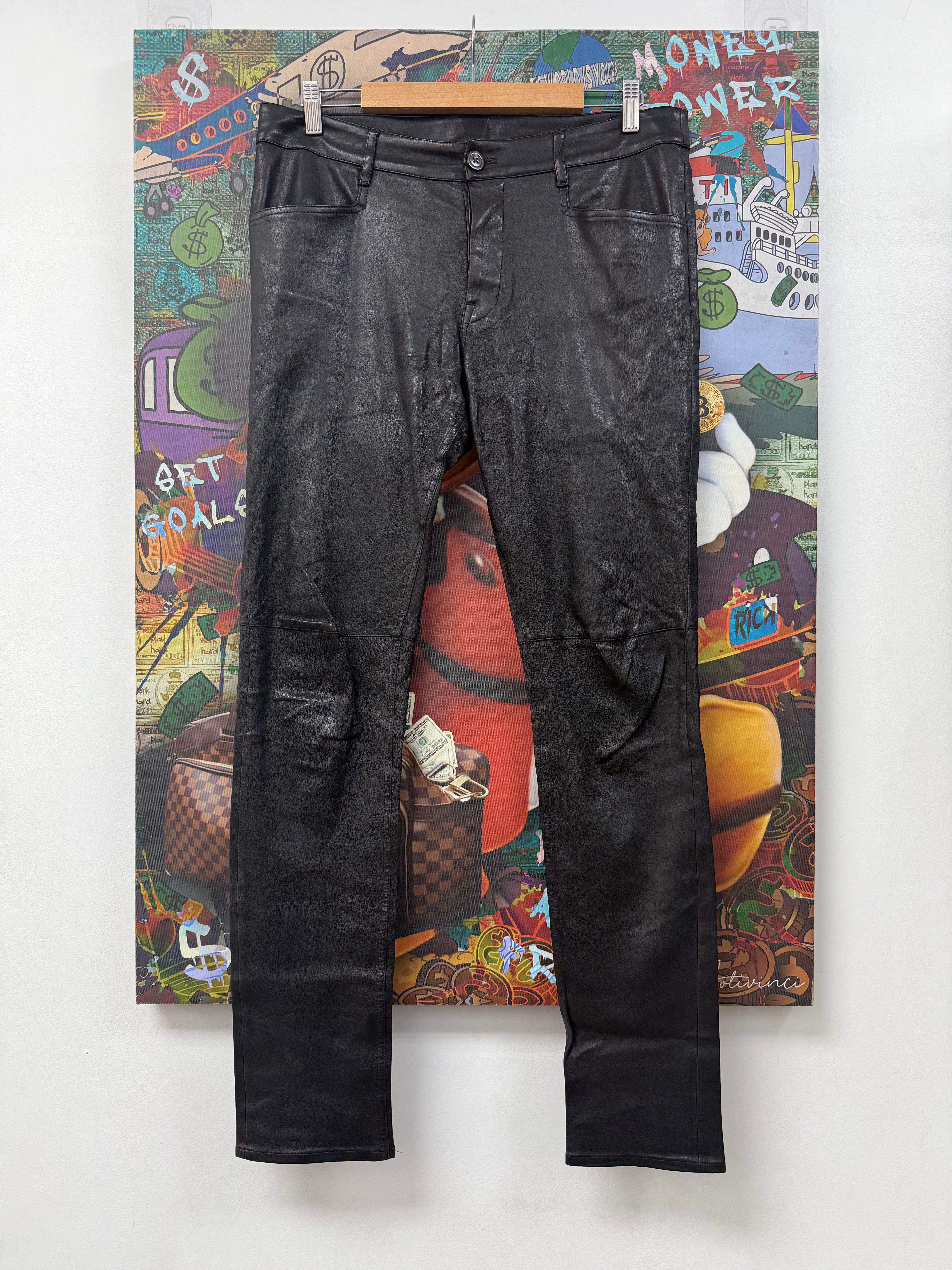 Rick Owens Leather Jeans