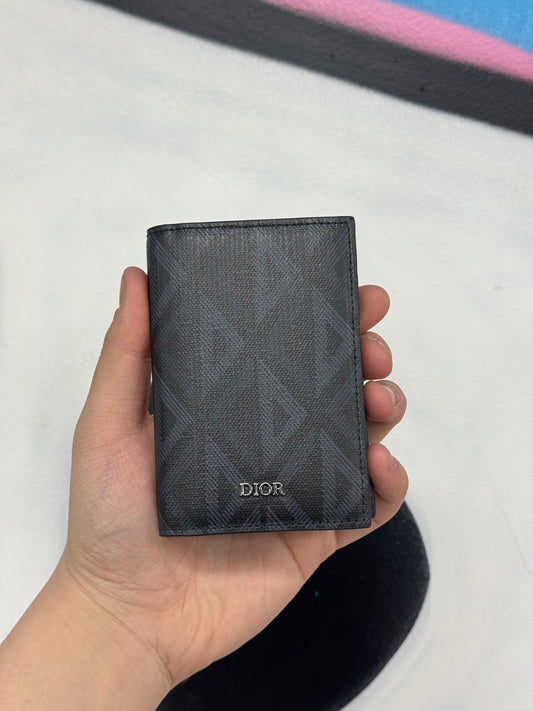 Dior CD Monogram Vertical Holder Black New OS N/A