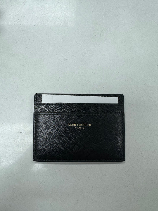 YSL Saint Laurent Cardholder Black Gold New OS N/A