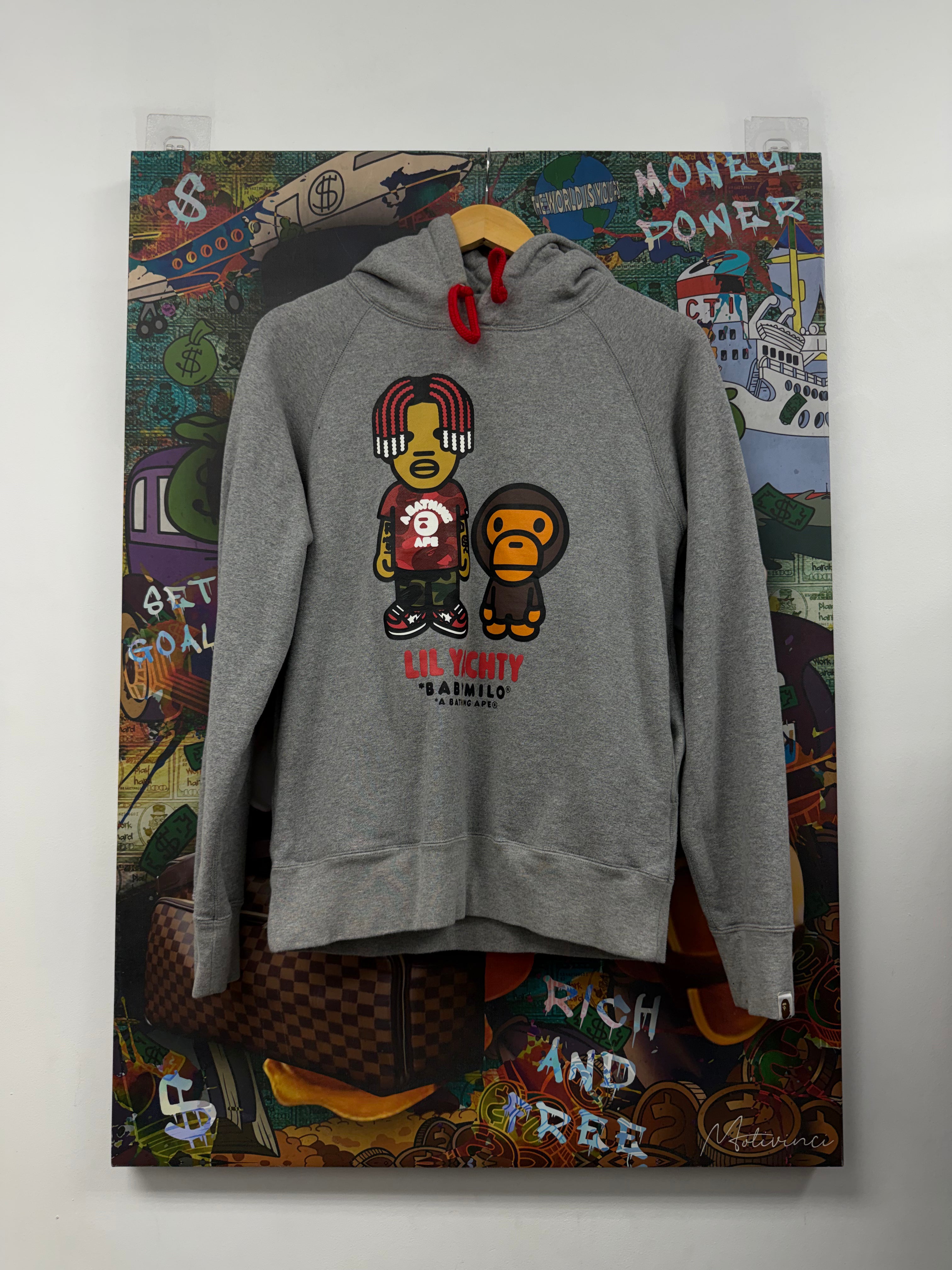 BAPE Grey Marvel Lil Boat Hoodie